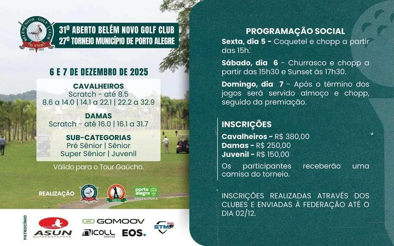 31º Aberto Belém Novo Golf Club