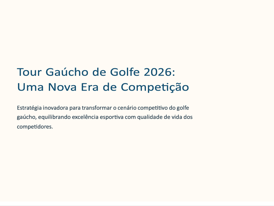 Conheça o novo formato das competições para 2026