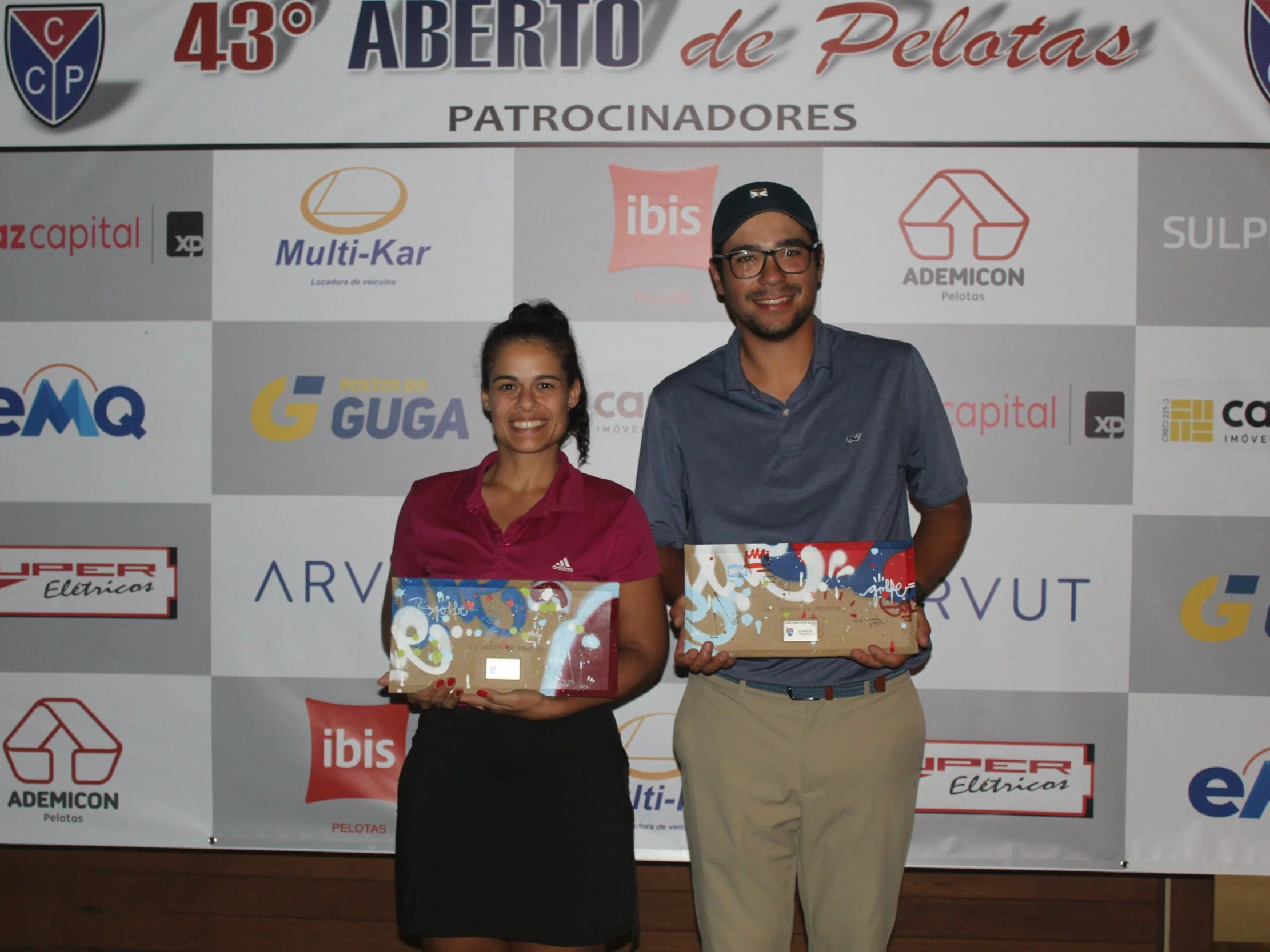 Matheus Balestrin e Juliana Pires são os grandes campeões do 43º Aberto do CCP