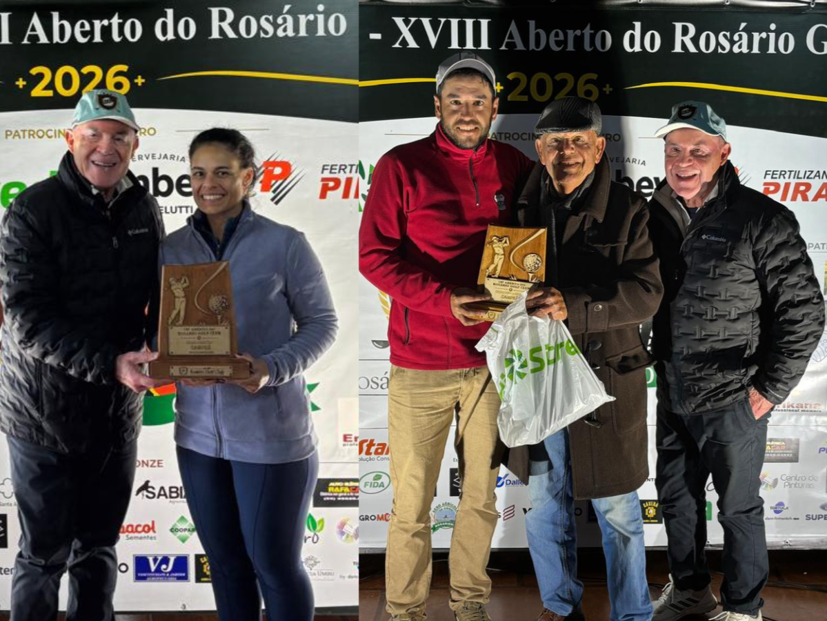 Juliana Pires e Alex Pereira vencem o XVIII Aberto do Rosário Golf Club