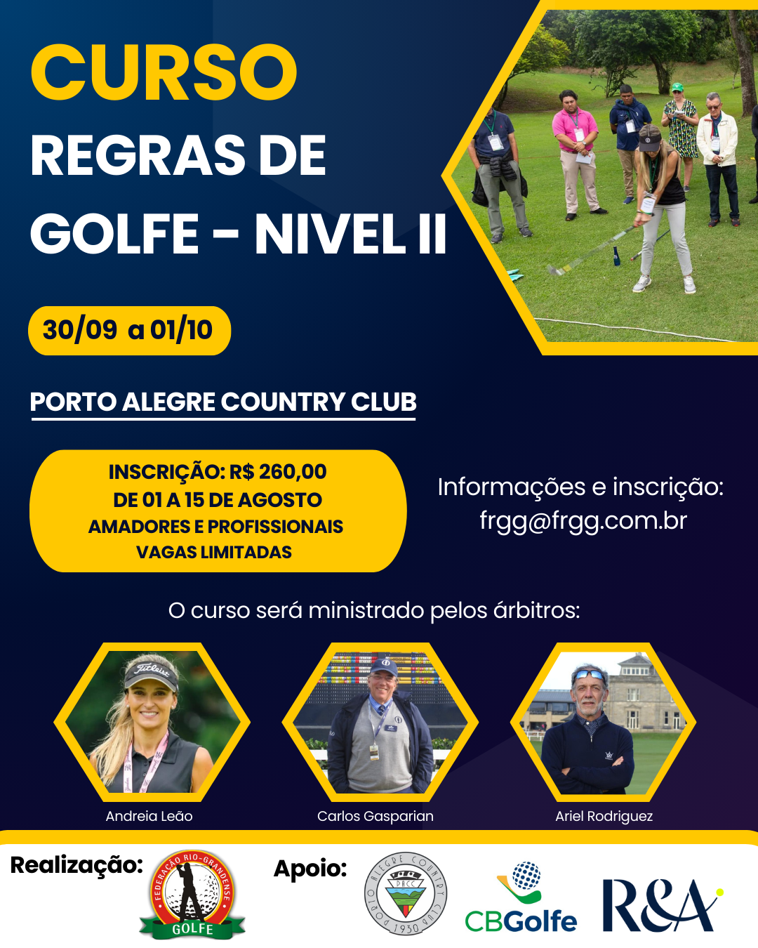 Inscrições abertas para o Curso de Regras Nível II — FRGG - Federação ...