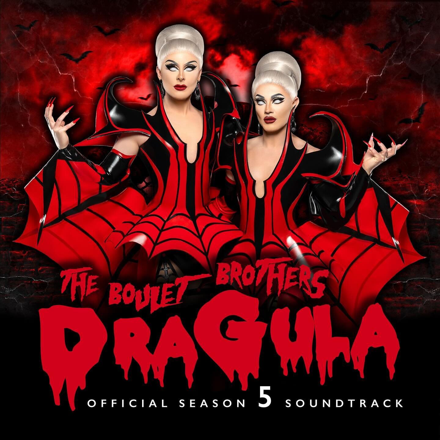 SEASON 5 SOUNDTRACK FROM @bouletbrothers 
BY: @bouletbrothers 
PRODUCED BY: @tomascostanza &amp; @shinyisshiny 
OUT WORLDWIDE, LINK IN BIO TO BUY/STREAM 👹🎶 #BOULETBROTHERS #DRAGULA #BB_DRAGULA