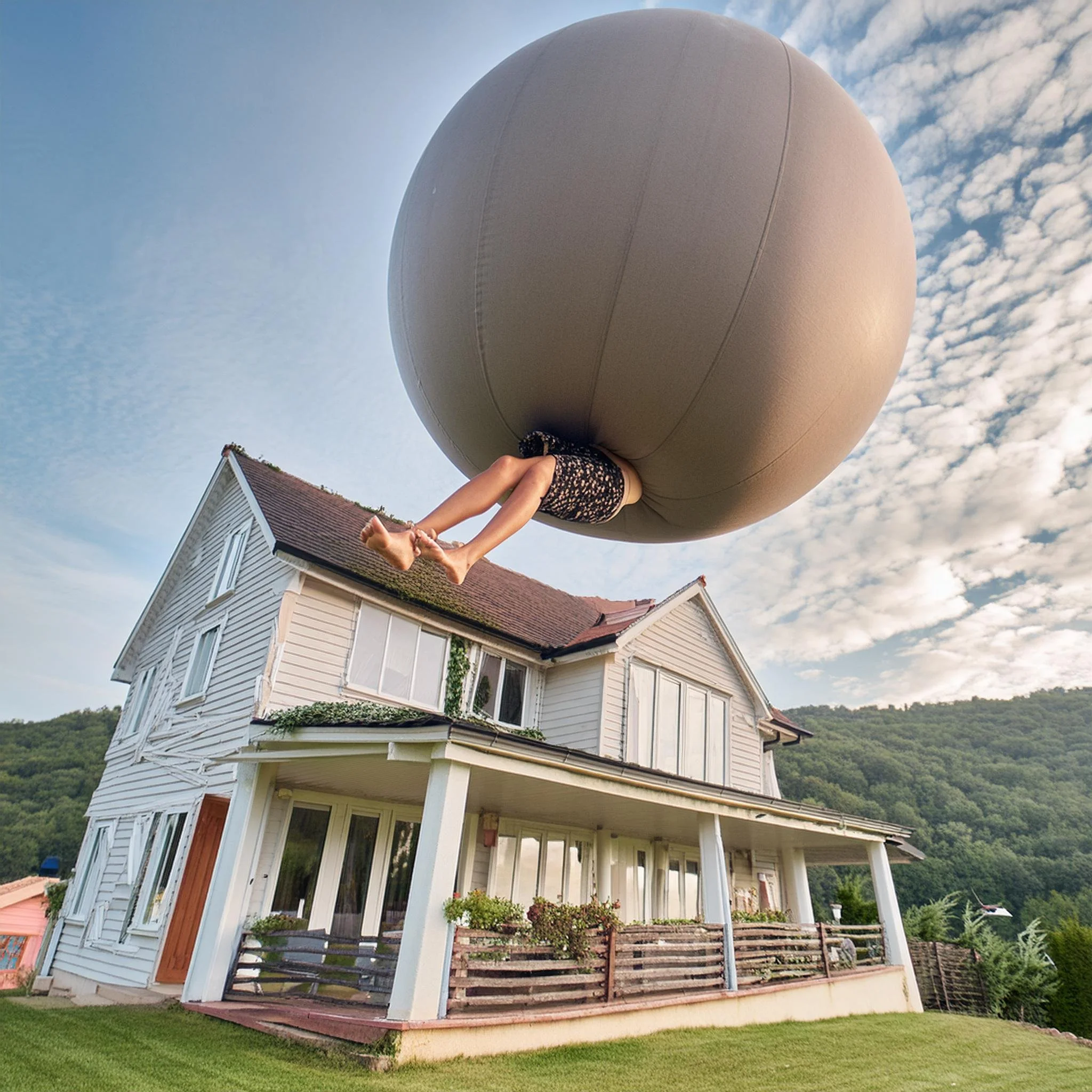 Firefly a person filled with gas, rotund, huge round, floating over their house, wide angle shot wit (1).jpg
