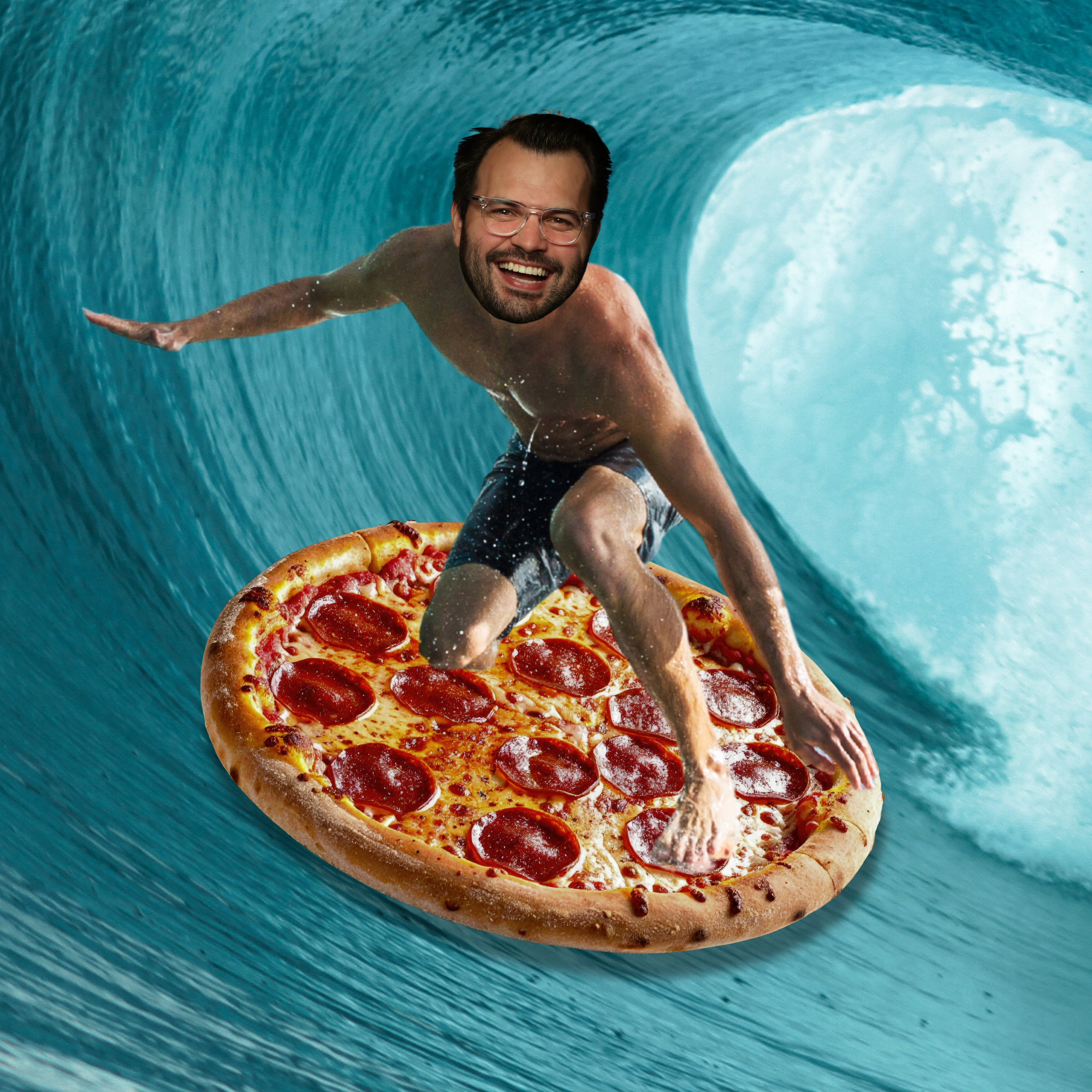 Coast to Coast Riding a Pizza Surfboard | Pod 123