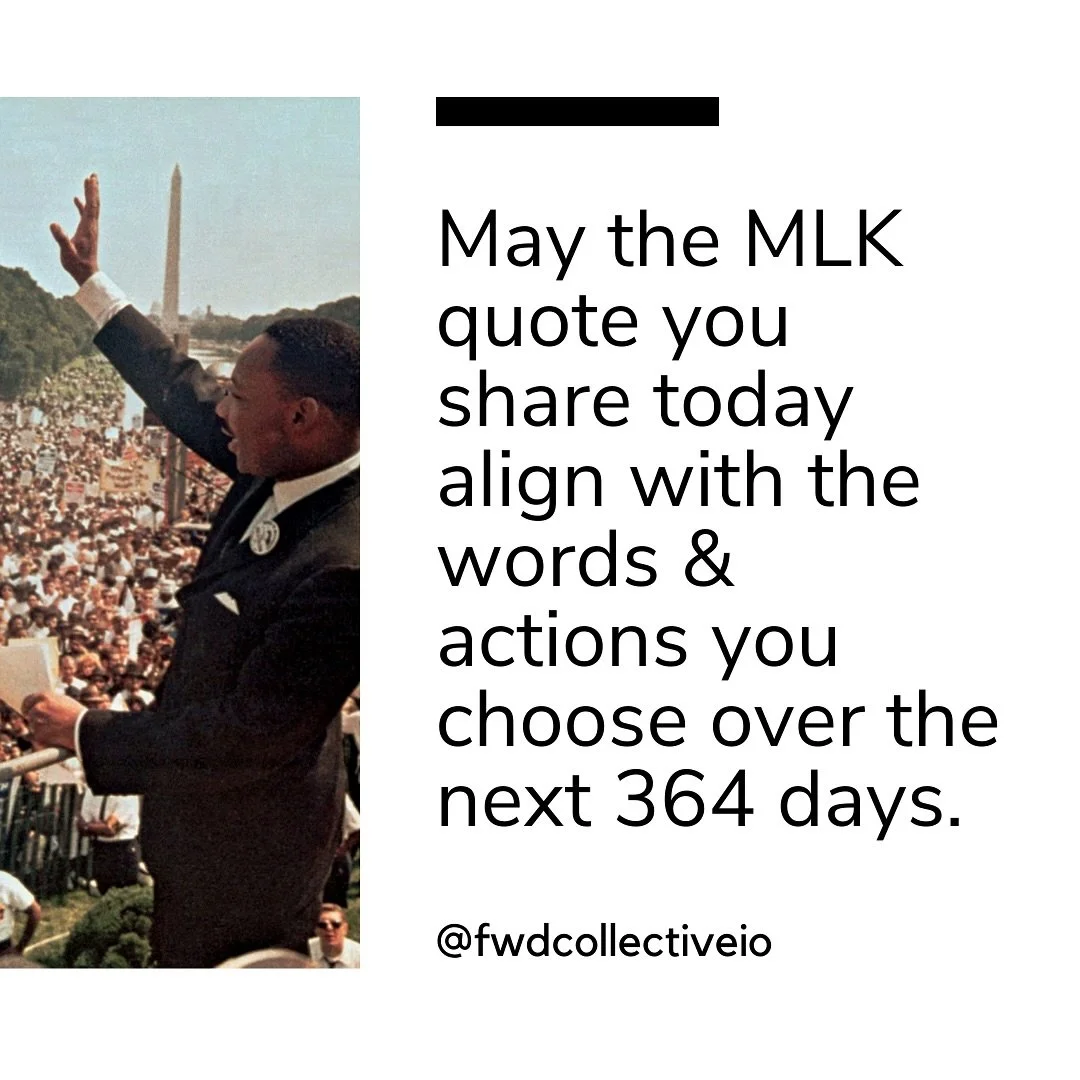 May the MLK quote you share today align with the words &amp; actions you choose over the next 364. 🙌🏿🙌🏻🙌🏾🙌🏼 

Here are 10 of our favorite Martin Luther King Jr. quotes to consider:

&ldquo;We must accept finite disappointment, but never lose 