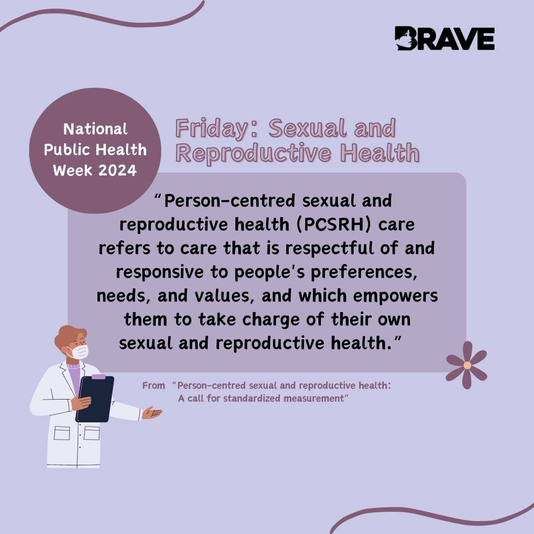 Happy #NationalPublicHealthWeek (NPHW)! Each day of #NPHW2024 focuses on a particular public health topic, and today's is sexual and reproductive health. We strive for a world where person-centered sexual and reproductive health care is the norm, and