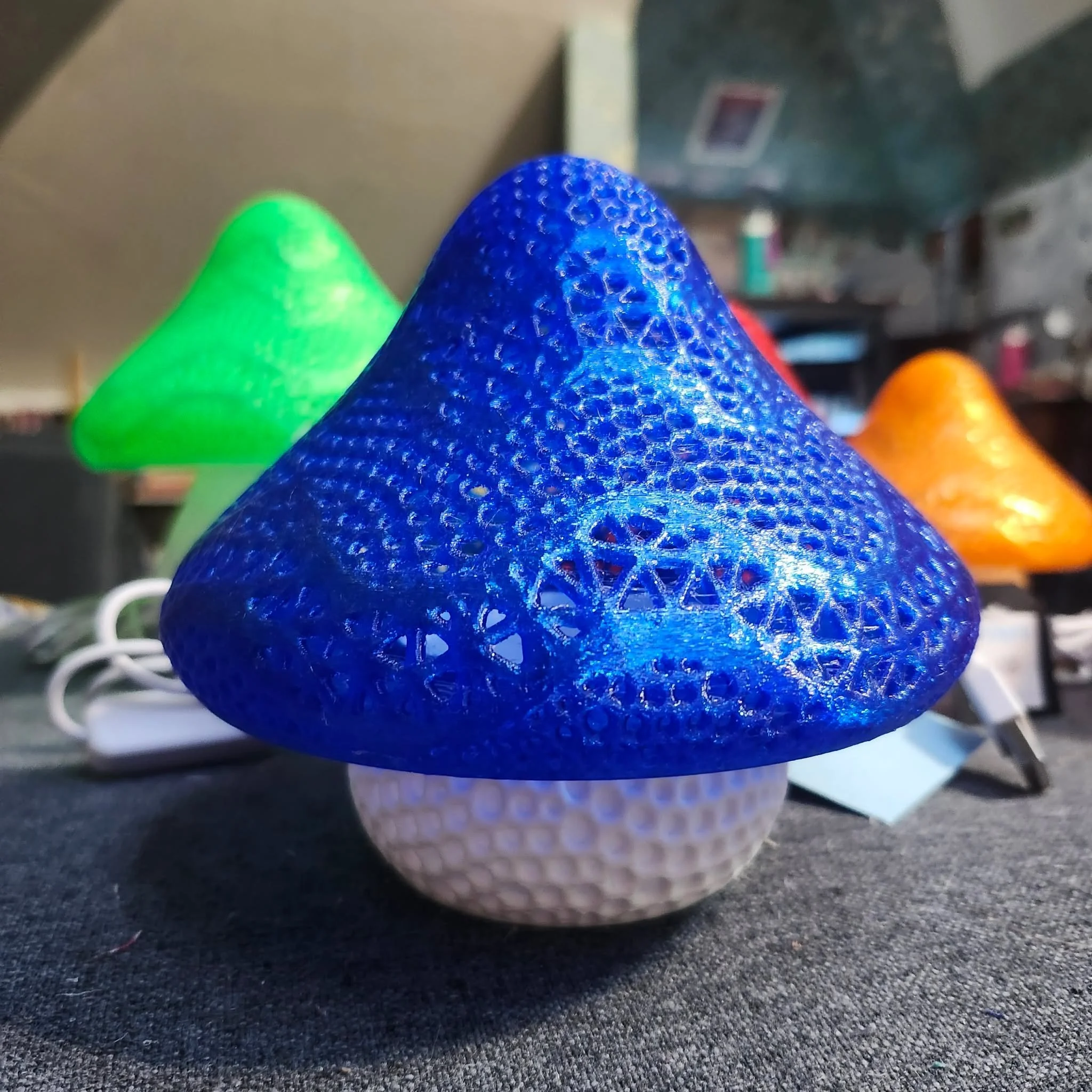 MediumSized Mushroom Lamp by 3DRAWCreations