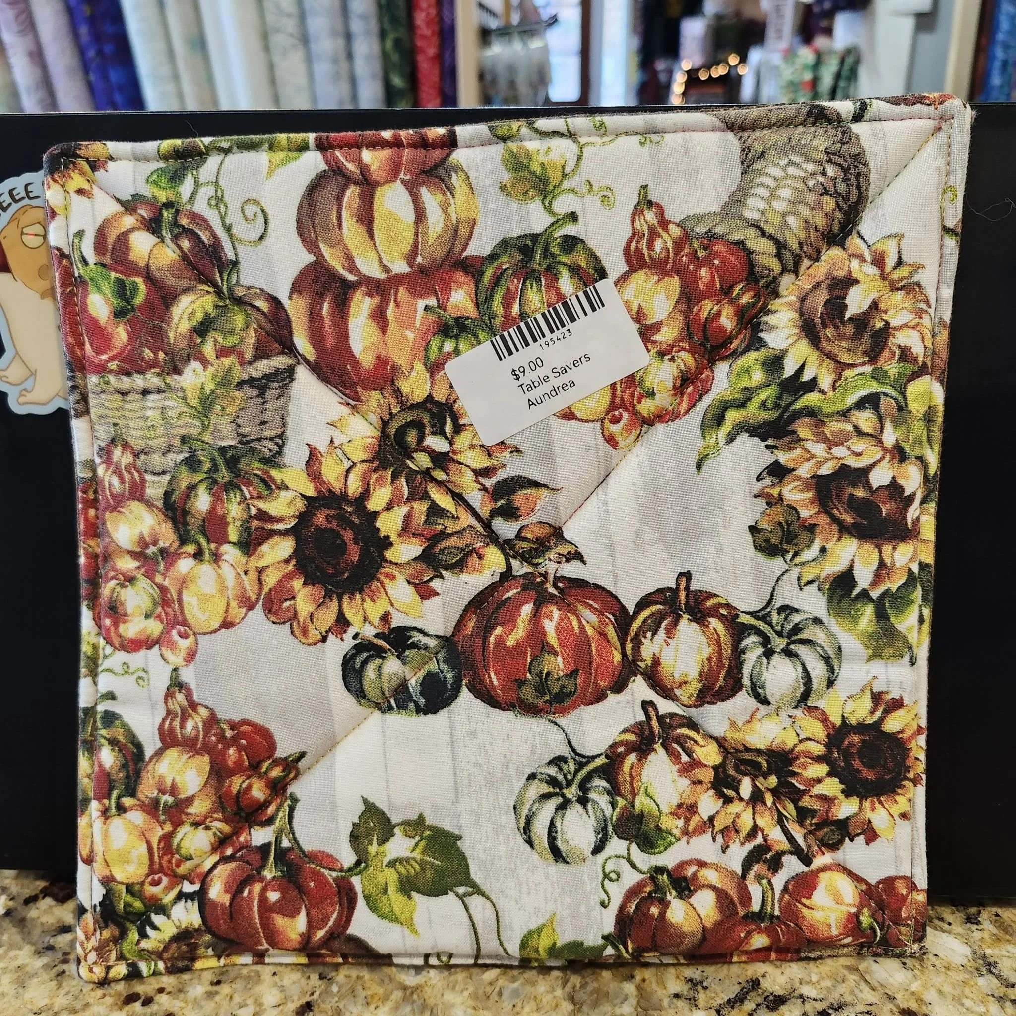Fall Themed Table Saver / Hot Pad by Aundrea