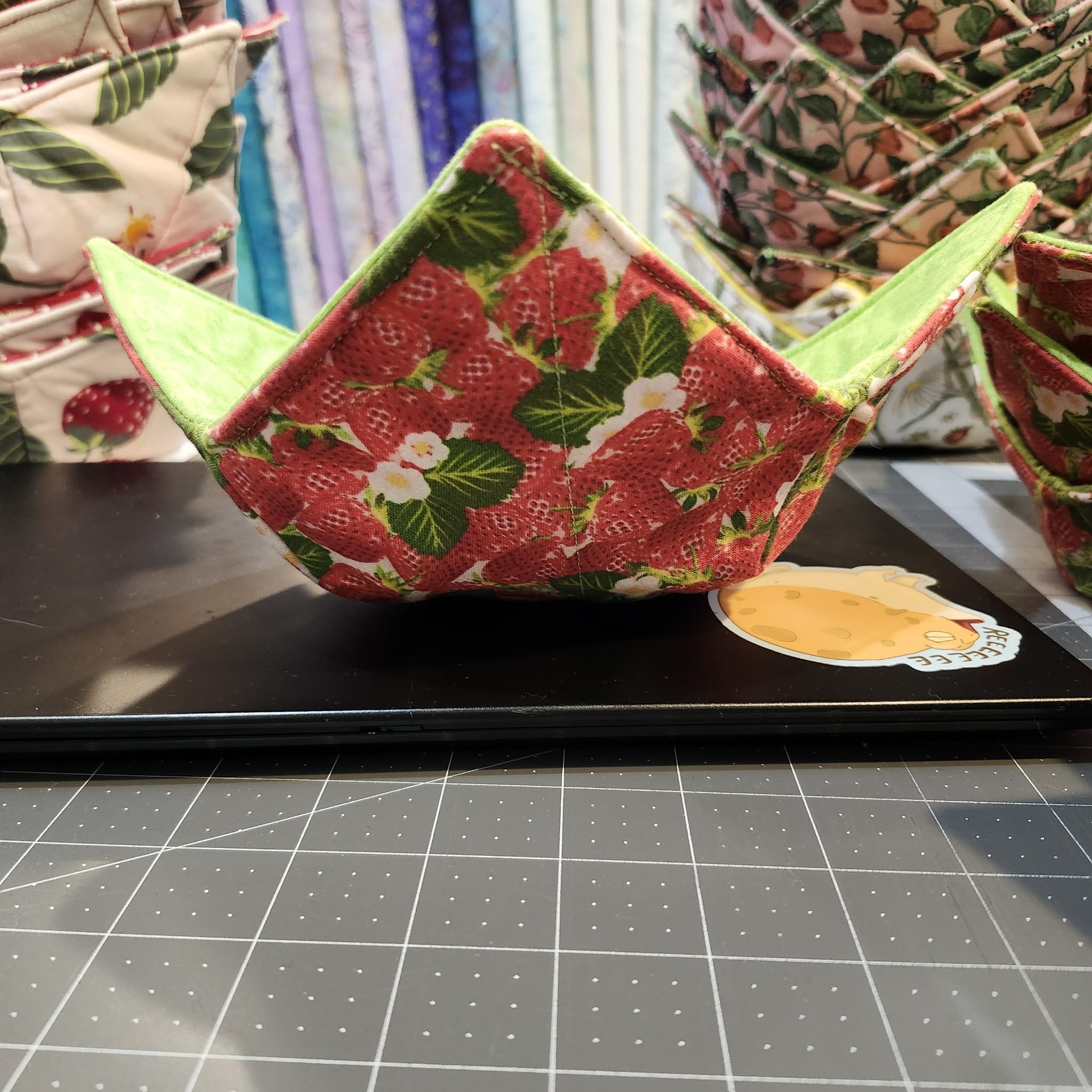 Strawberry Bowl Cozie by Audrea