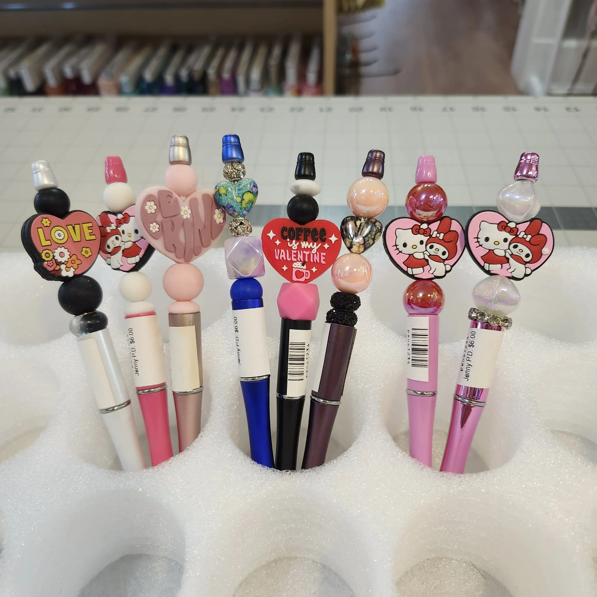 Valentines Day Pens by Jenny