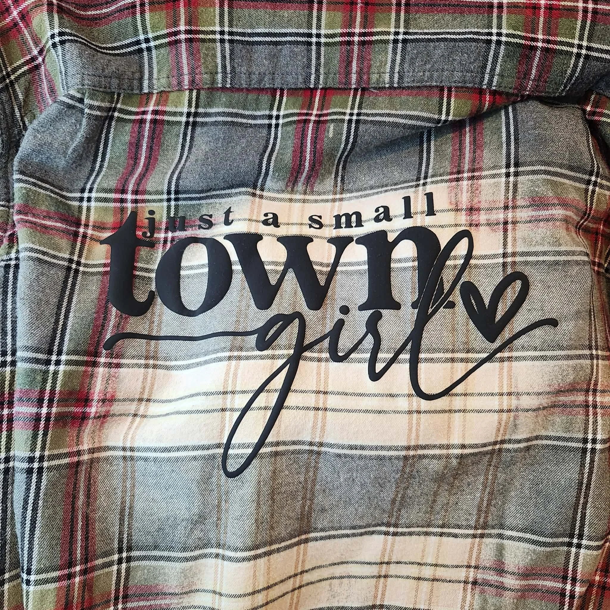 Small Town Girl, Long Sleeved Flannel Shirt, D.Dawes Designes