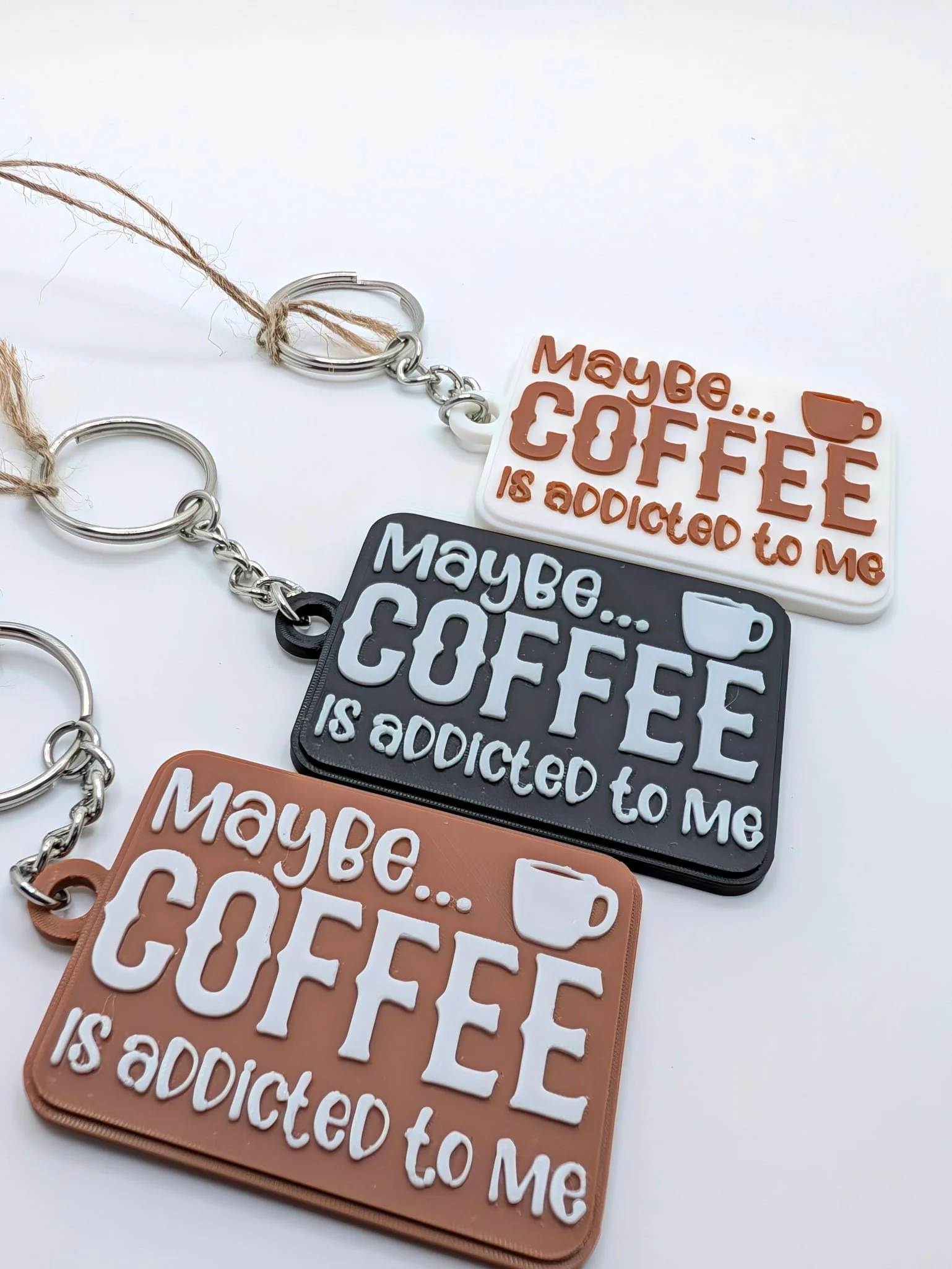 Coffee Key Chains by JT Printed Layers LLC