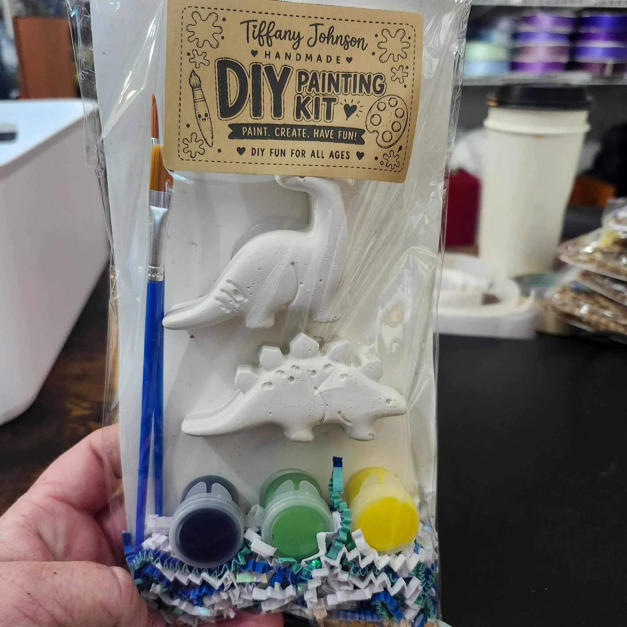 Dinosaur Paint Kit by Tiffany Johnson Handmade