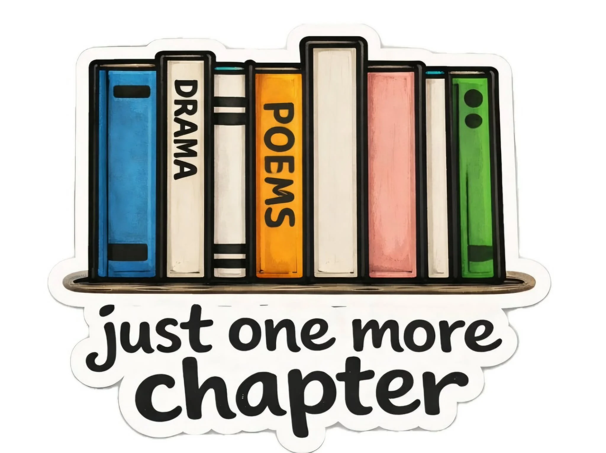 Book Obsession Mini Stikers by Art by: ØMG