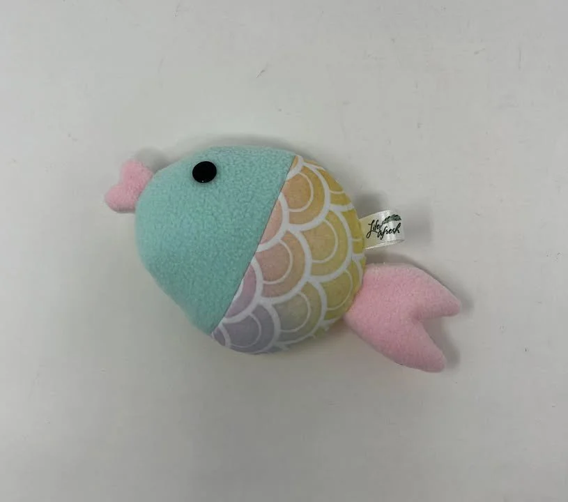 Teal Fish Plushie by Life Afresh