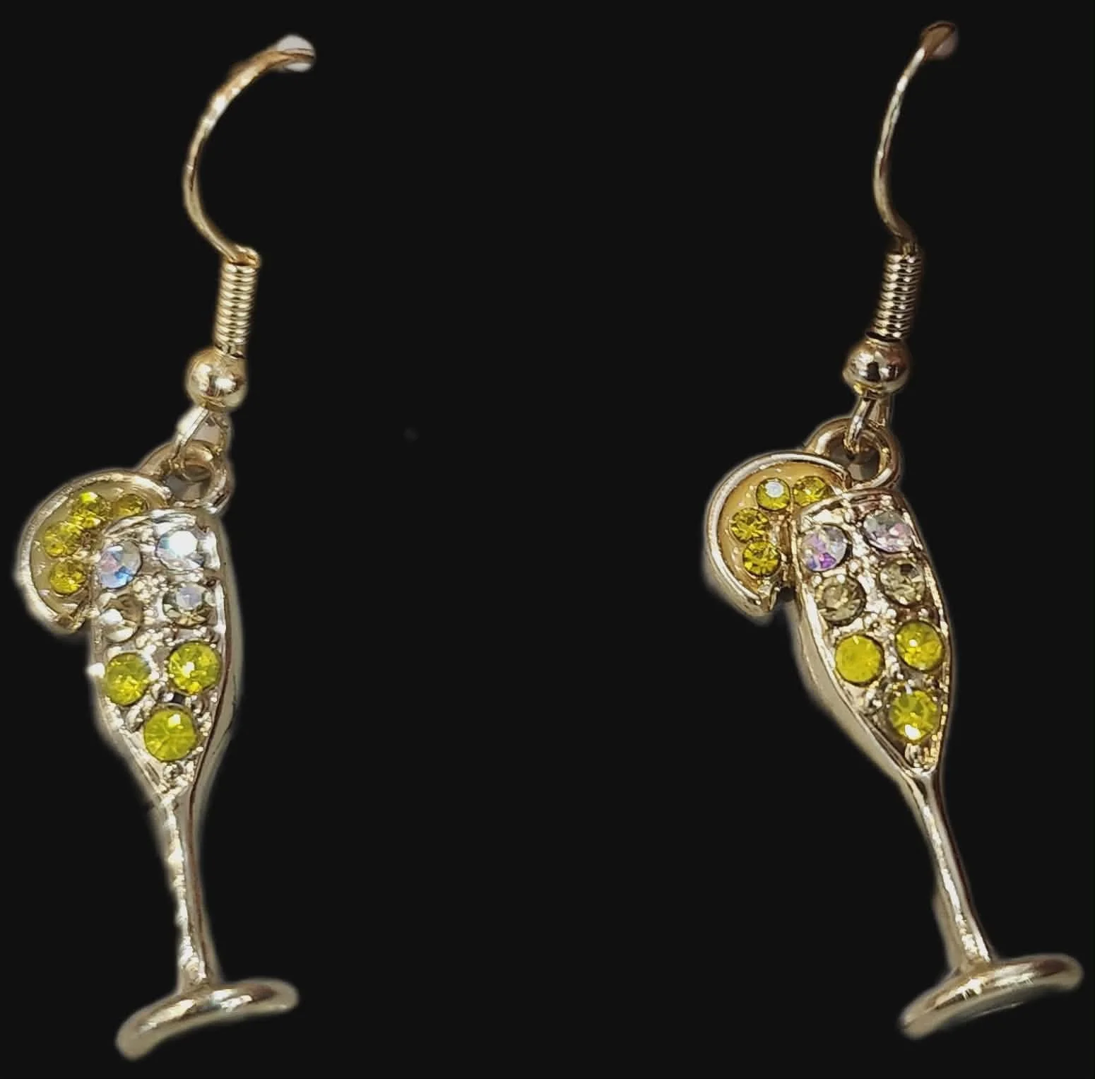 Champagne Earrings, by Sarah C