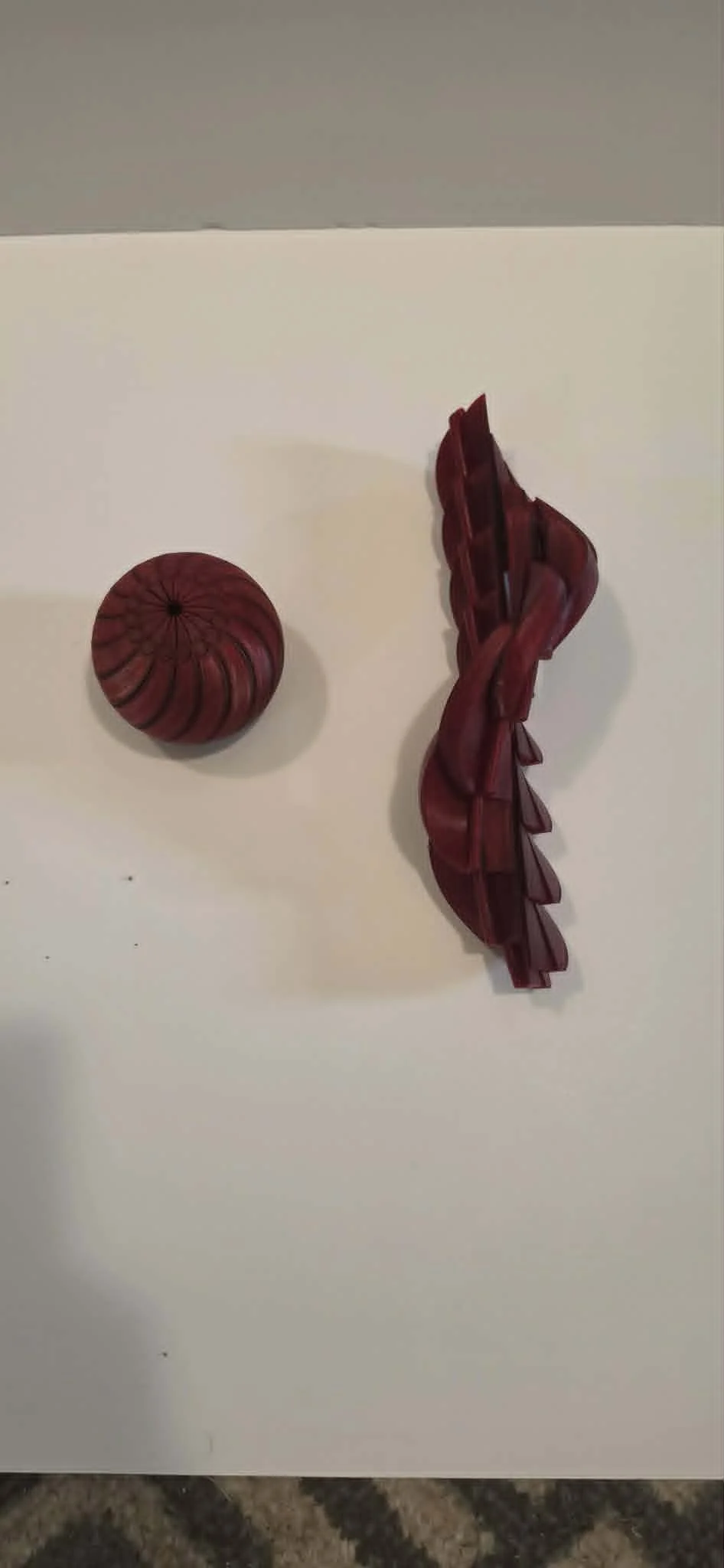 Spiral Sphere Fidgets, 3D Printed, by Joel G