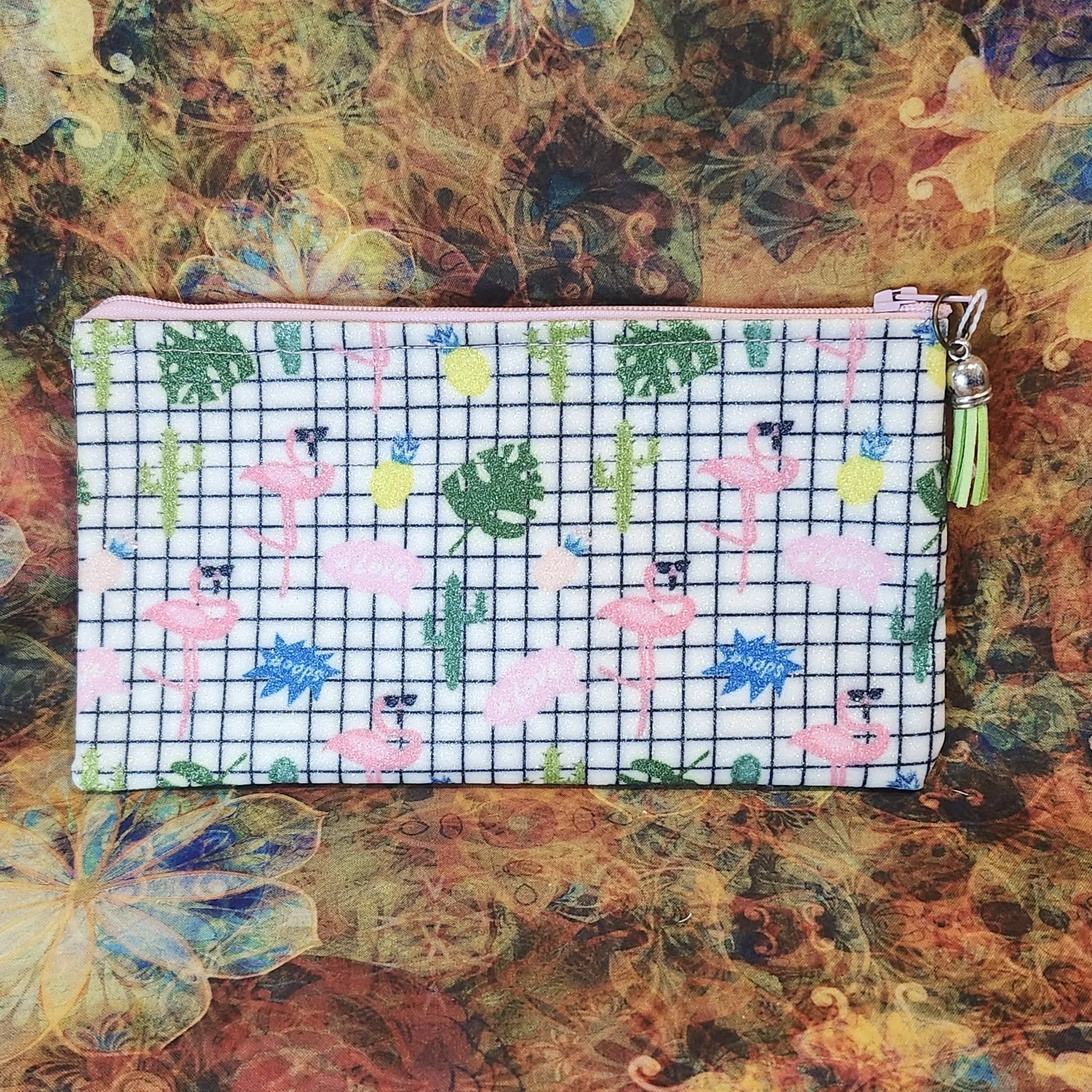 Flamingo Pencil Case by Margaret Teske