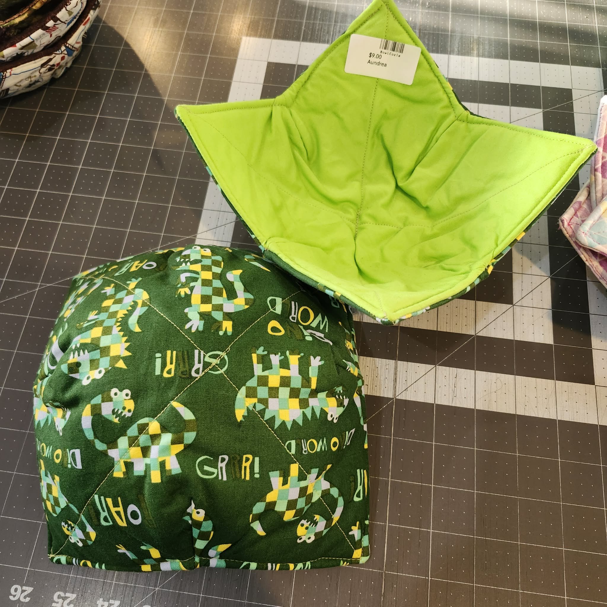 Dinosaur Bowl Cozies by Aundrea
