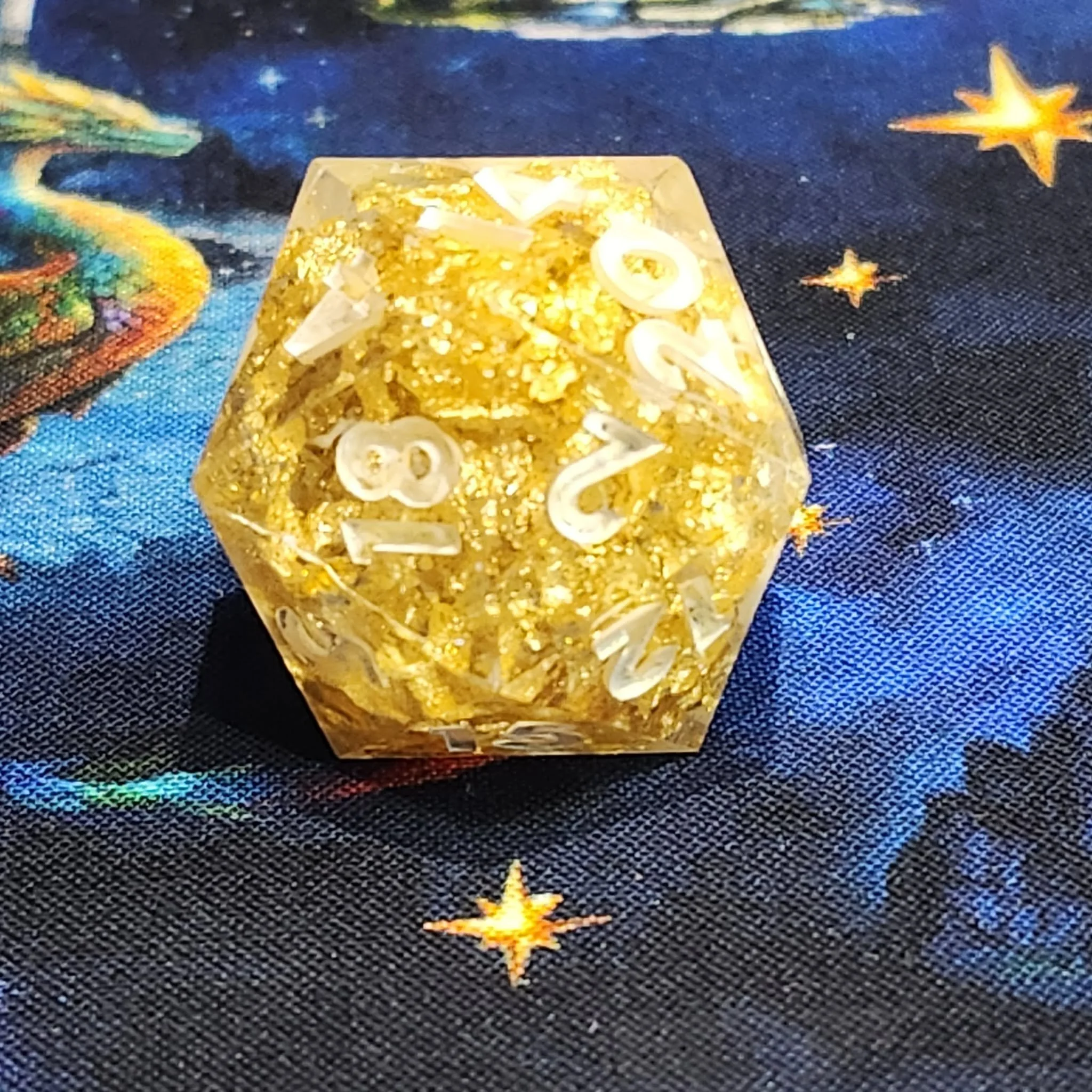 D20 Gold Nugget Dice by Taeolin's Artifacts