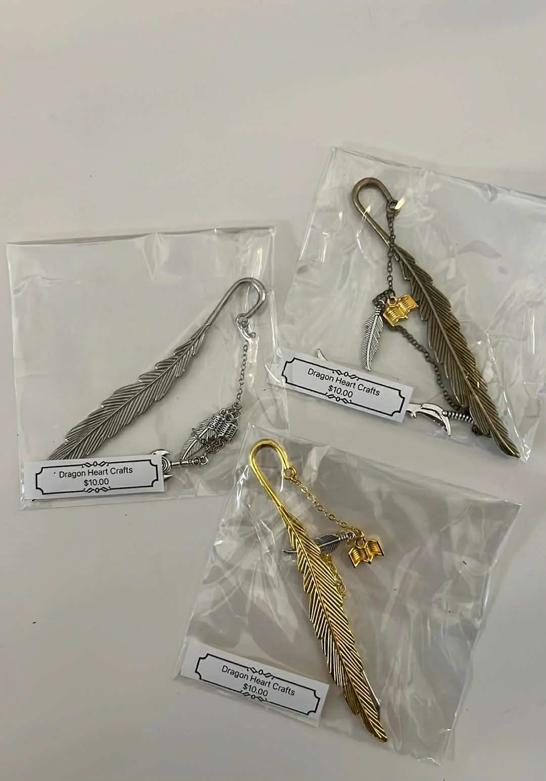 Feather Book Marks by Dragon Heart Crafts