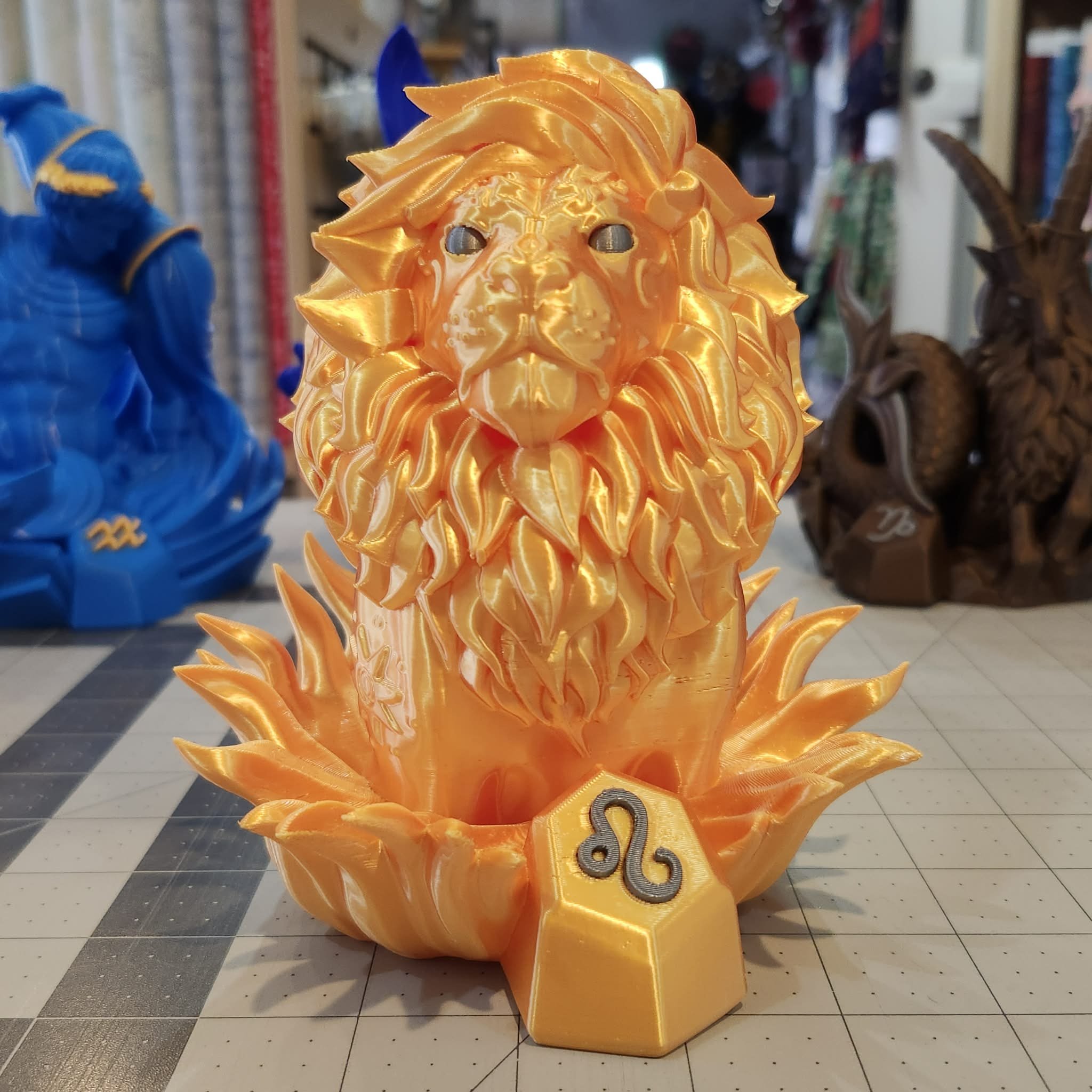 Leo Zodiac Statue by Holly Ripley