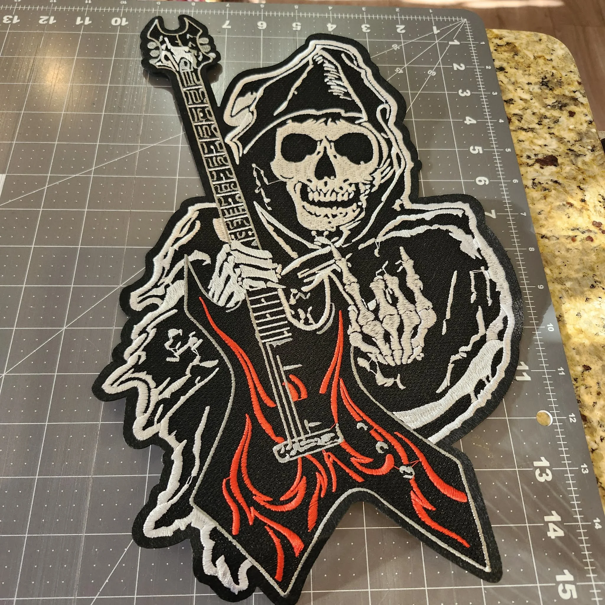 Iron On Skull Patch