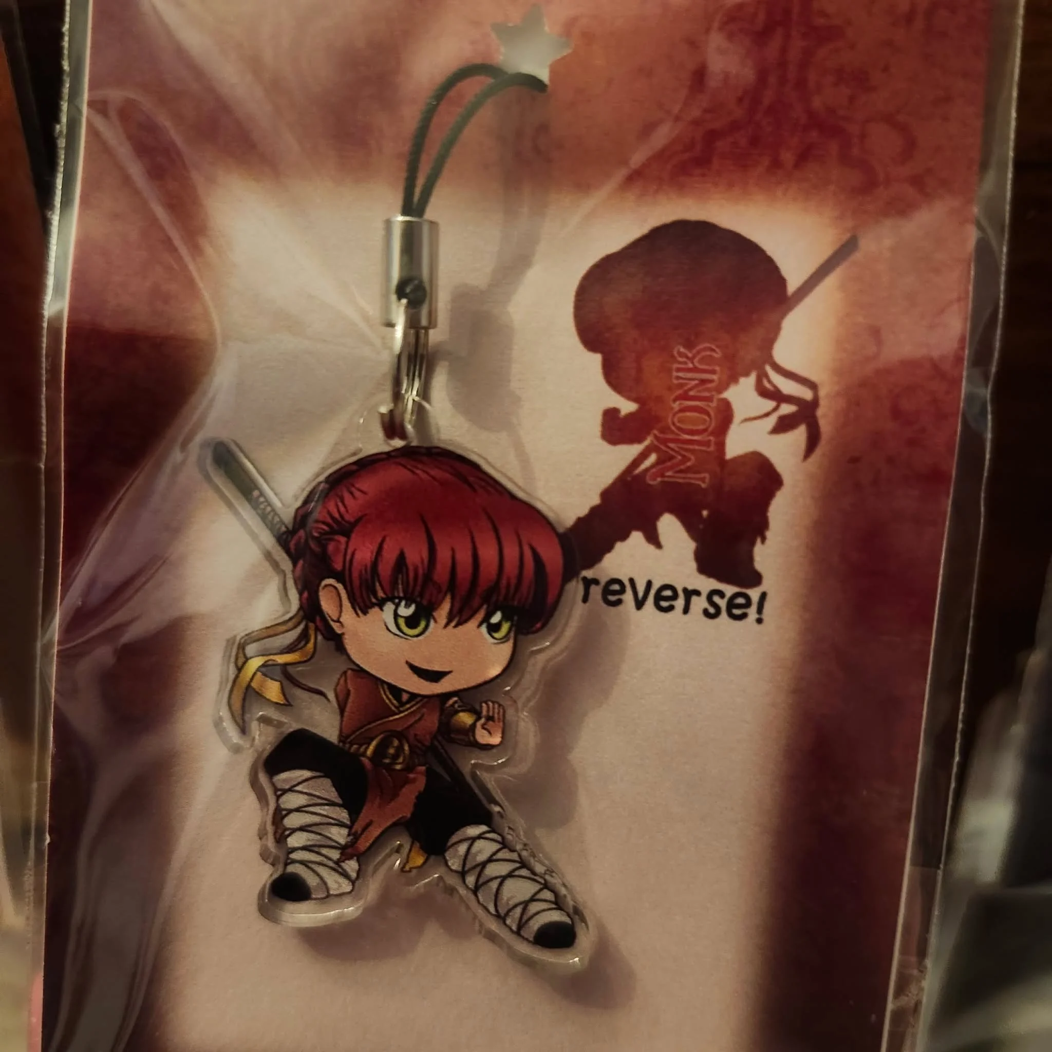 Monk Phone Charm by Lionheart Art and Designs