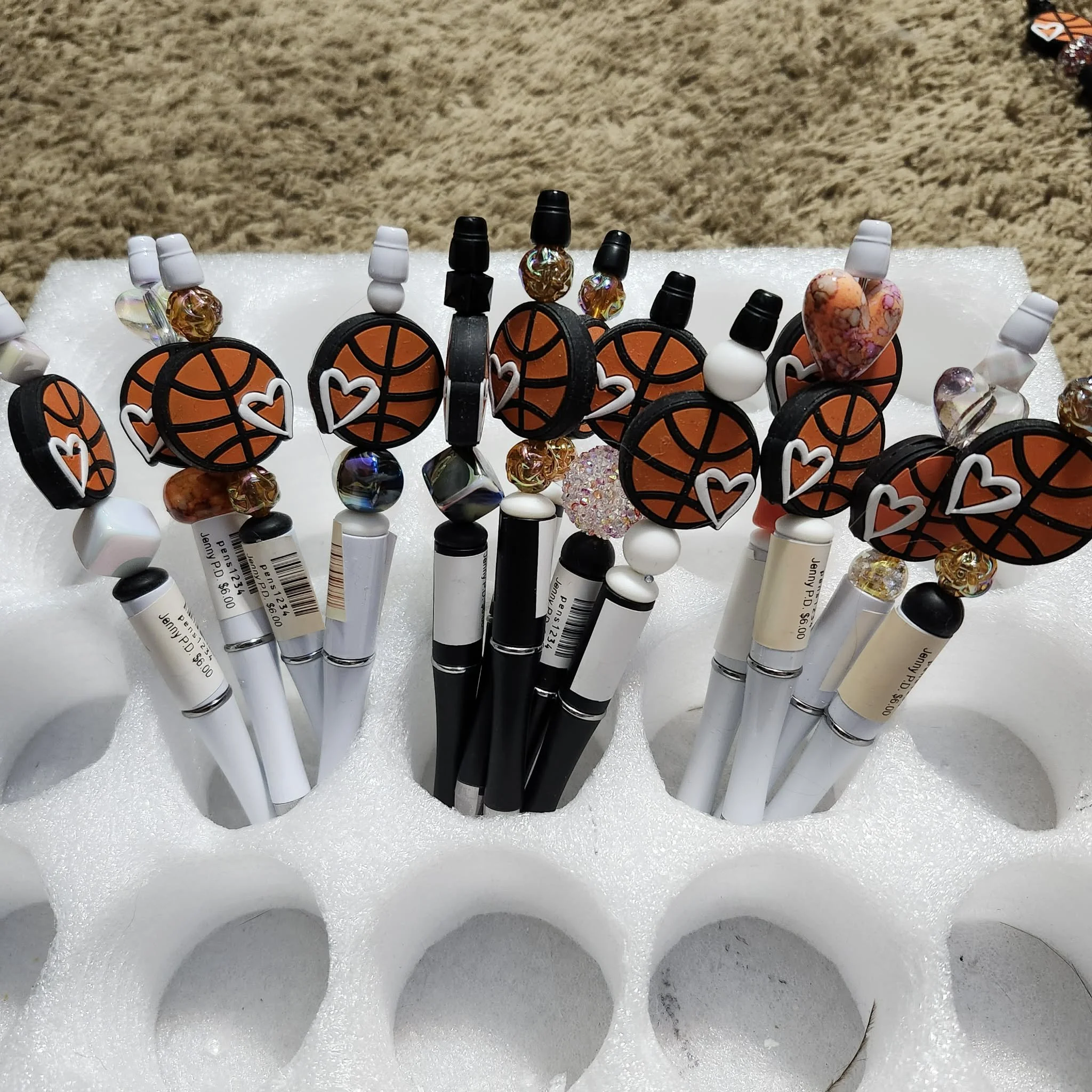 Basketball Pens by Jenny