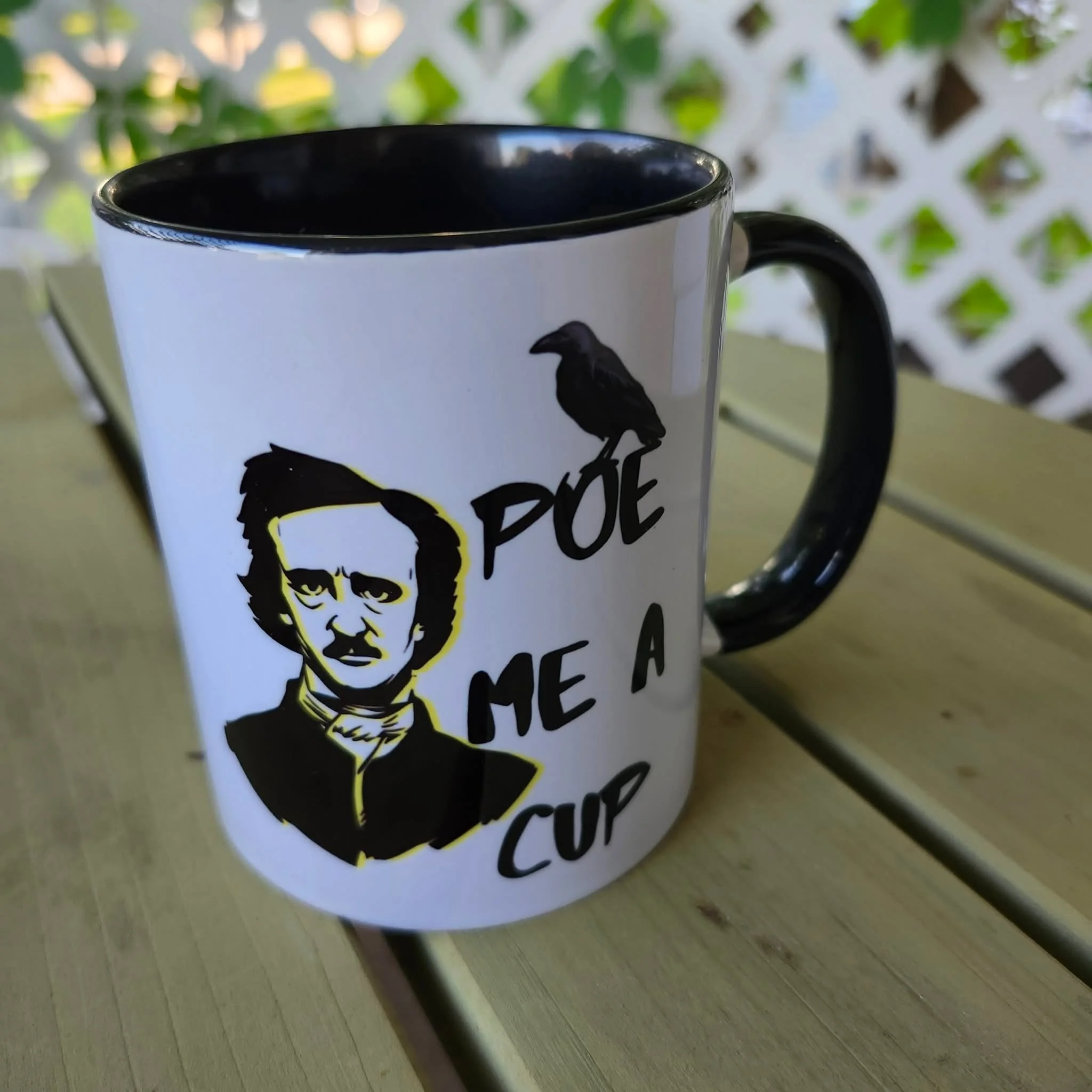 Poe Me A Cup, 11oz Ceramic Mug, Eowyn