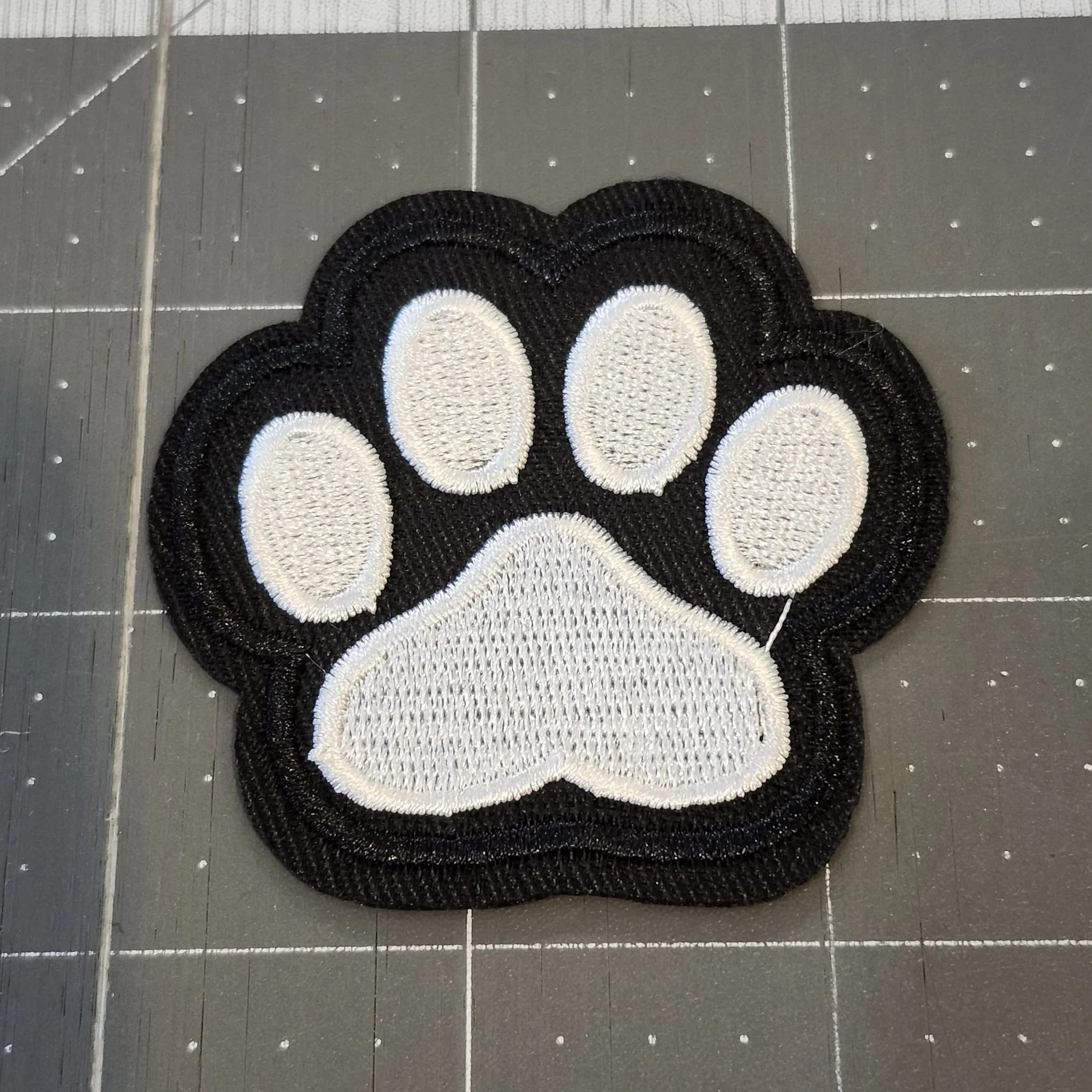 Paw Print Iron On Patch