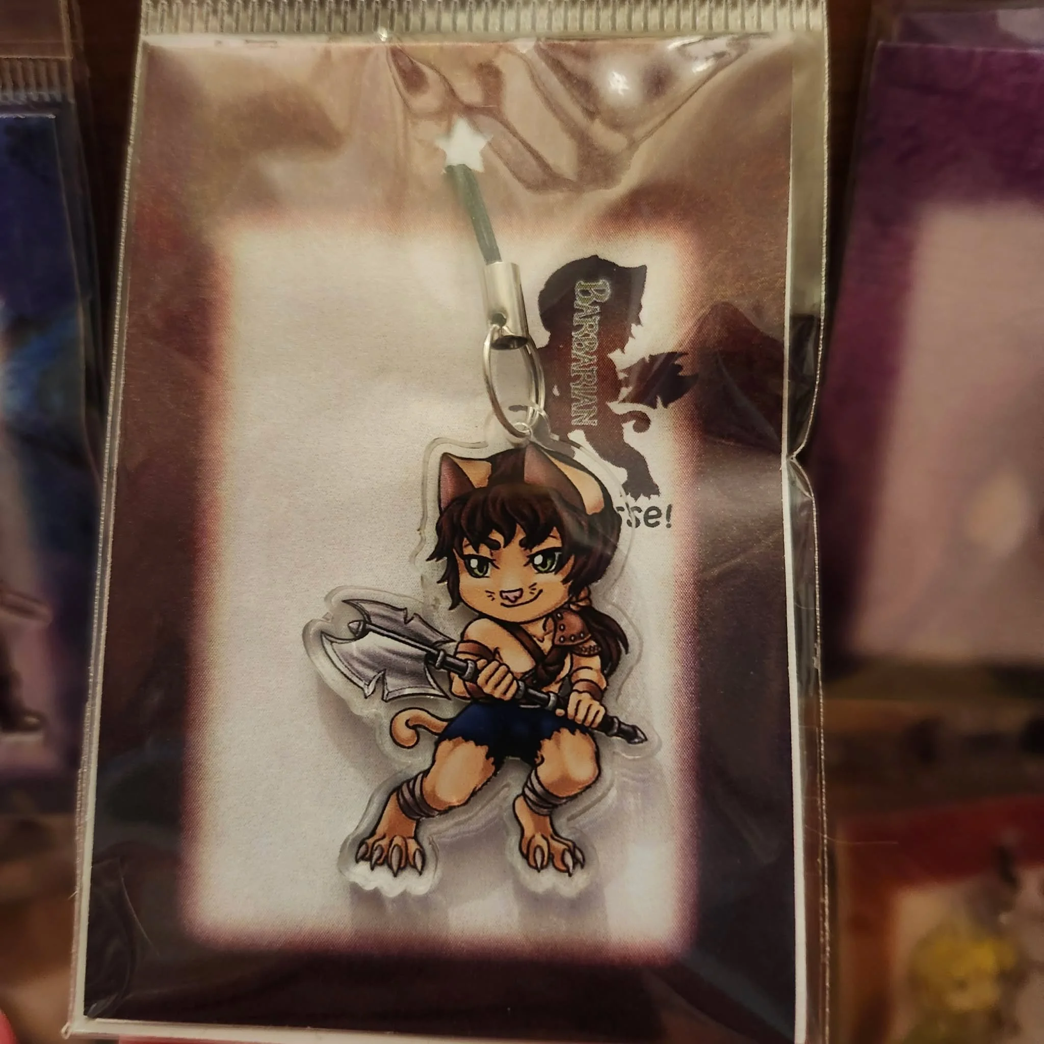 Barbarian Phone Charm by Lionheart Art and Designs