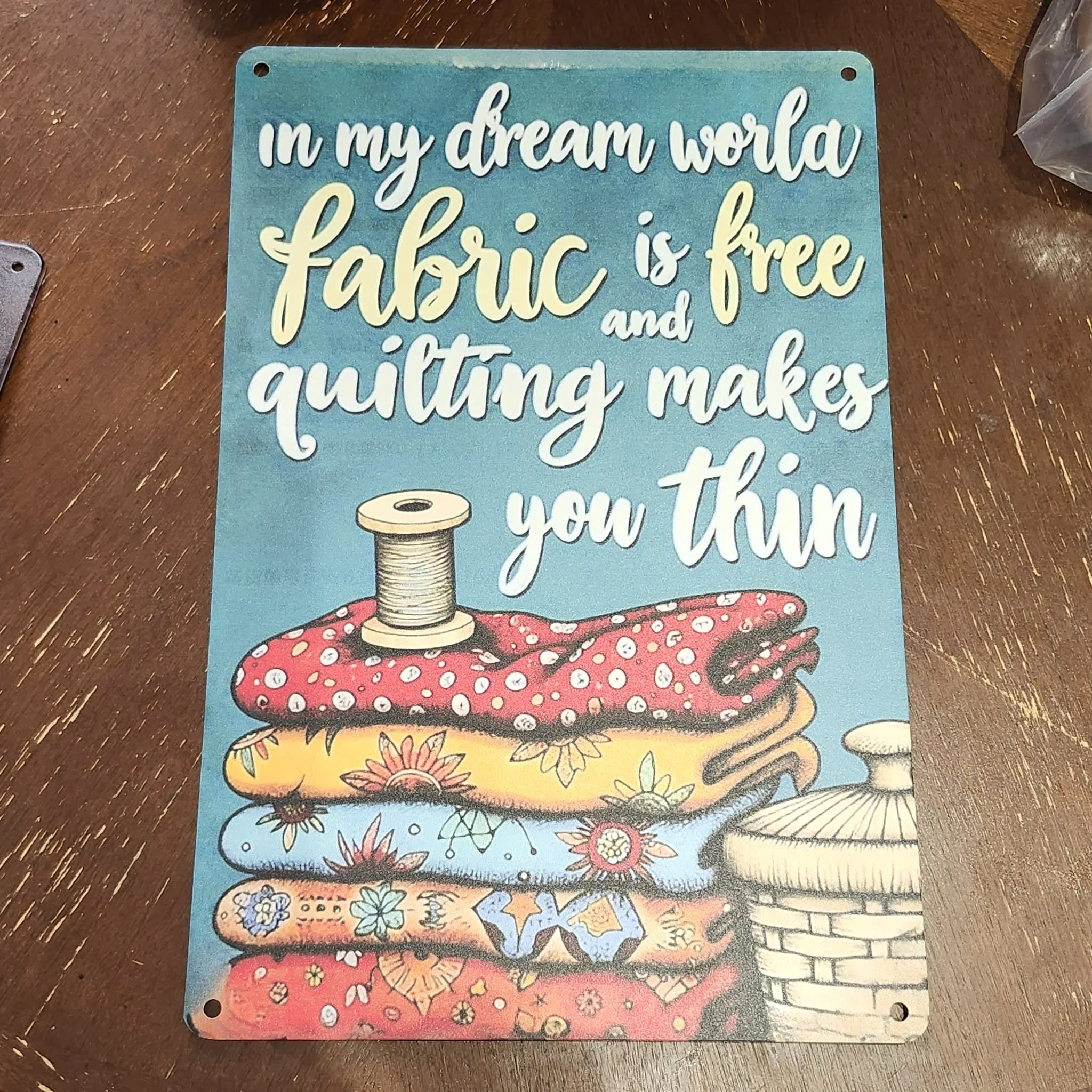 Fabric Makes You Thin, Wall Decor