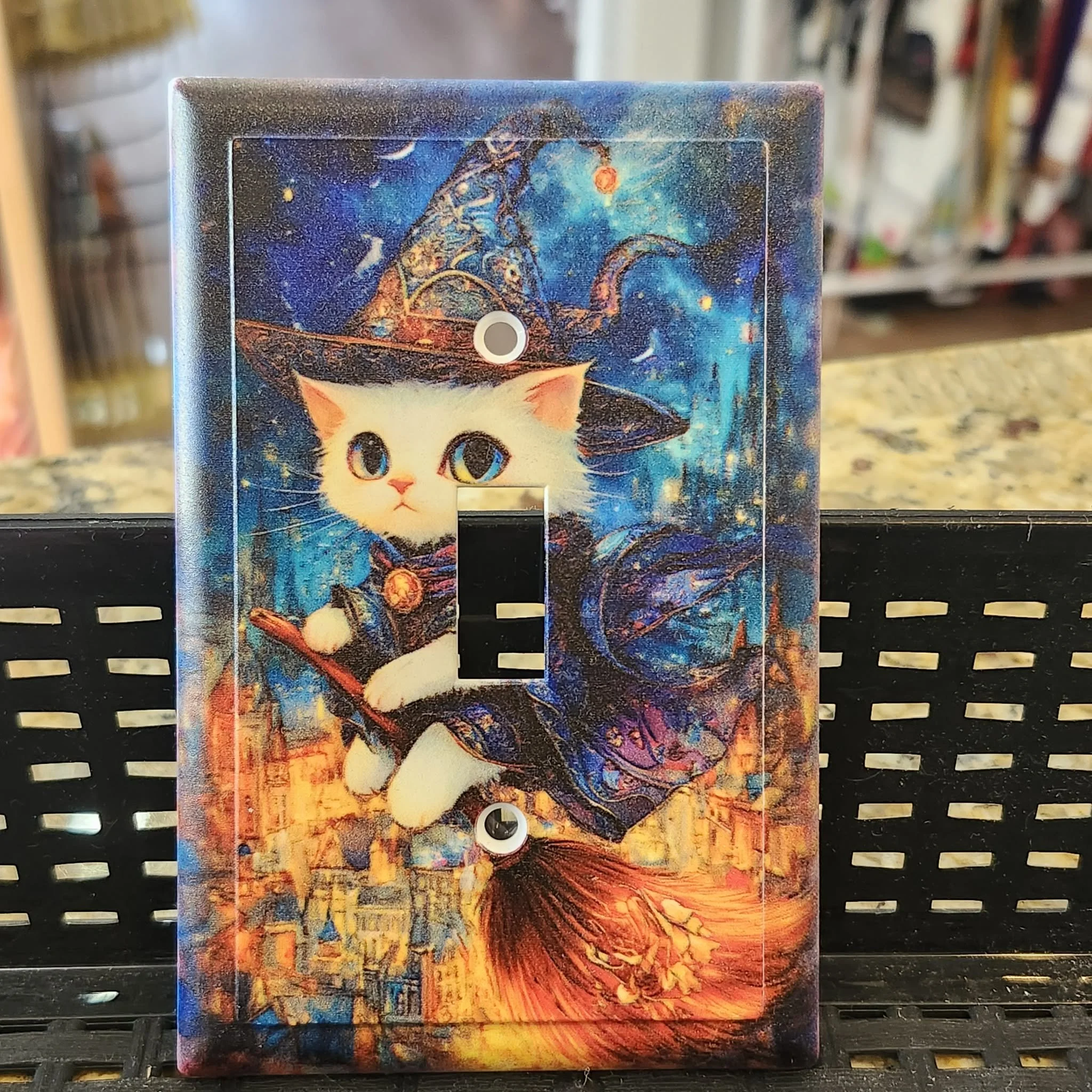 Witch Cat 1 Gang Toggle Switch