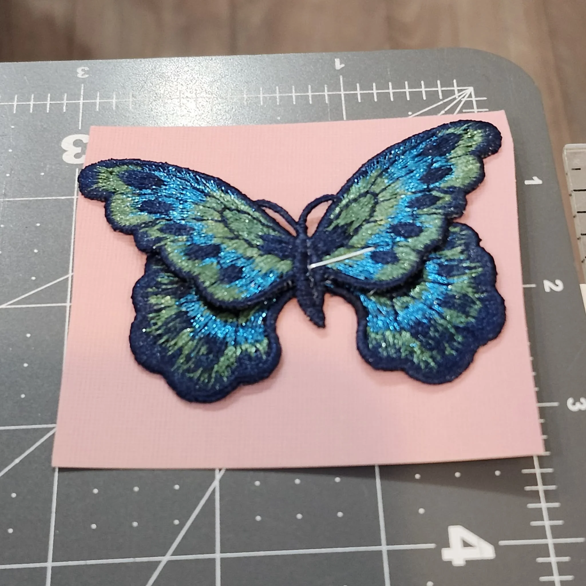 Colorful Butterfly Embroidered Applique Double Layer Patch