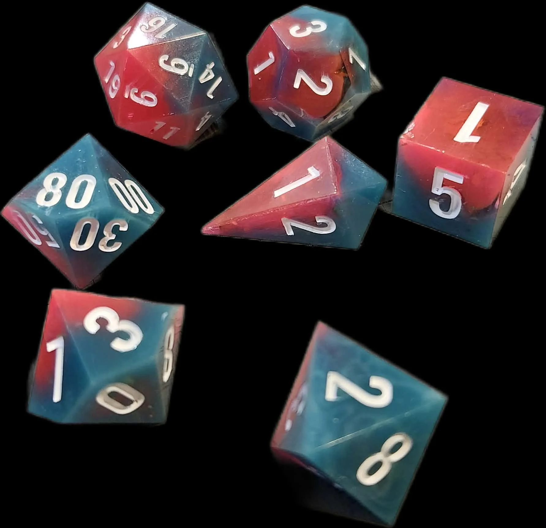 7pc Dice Set by Taeolin's Artifacts