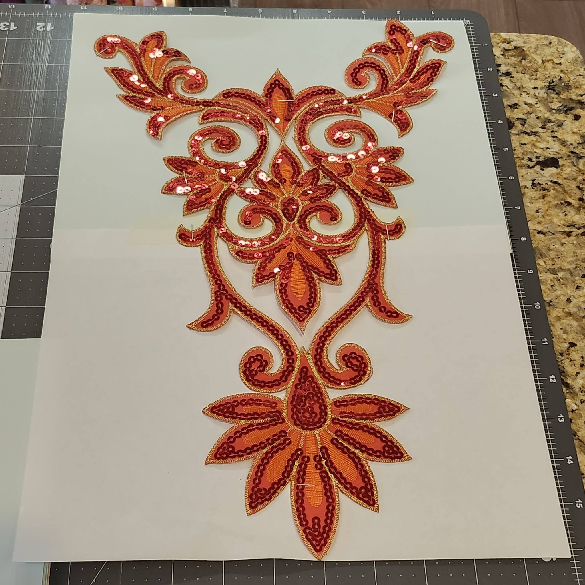 Embroidery Neckline Collar Patch Sewing Cloth