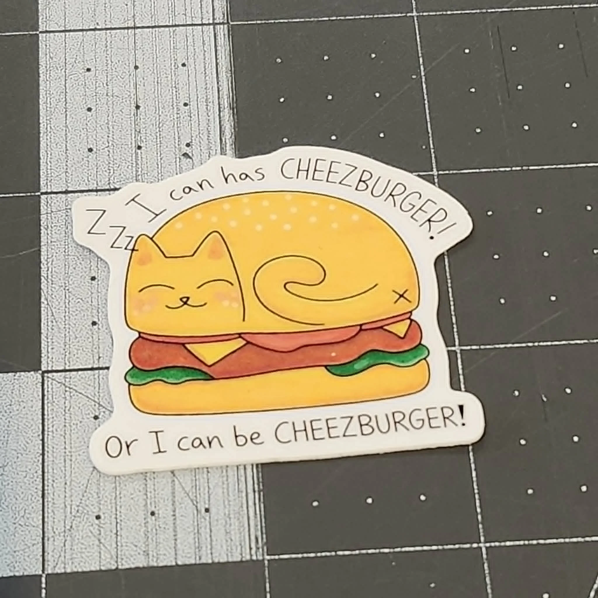 Cat Sticker by Art by: ØMG