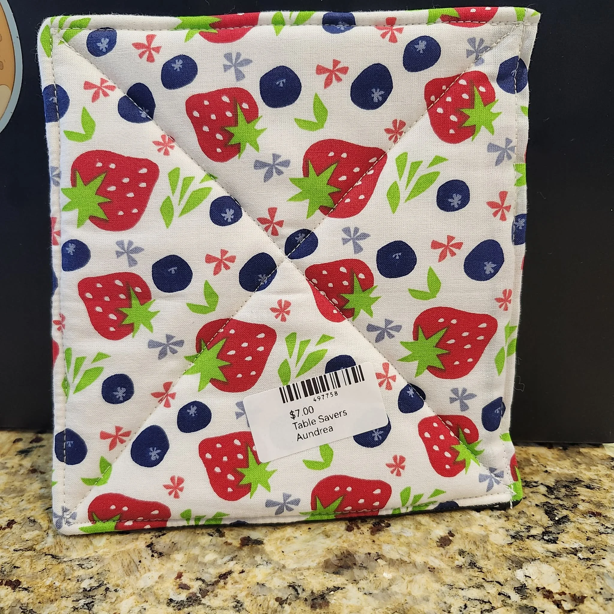 Strawberry Hot Pad / Table Saver by Aundrea