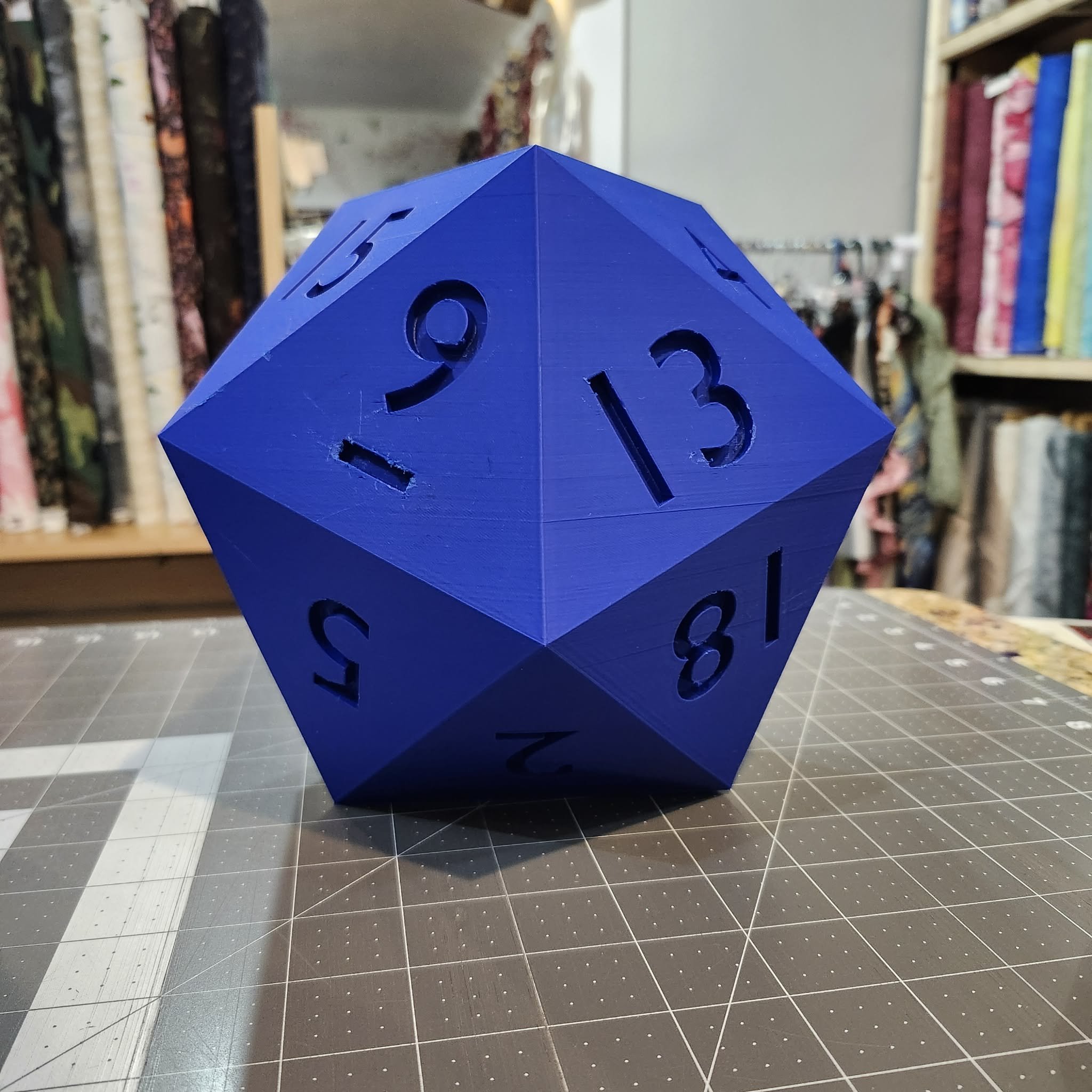 XL D20 Dice, 3D Printed by Joel G