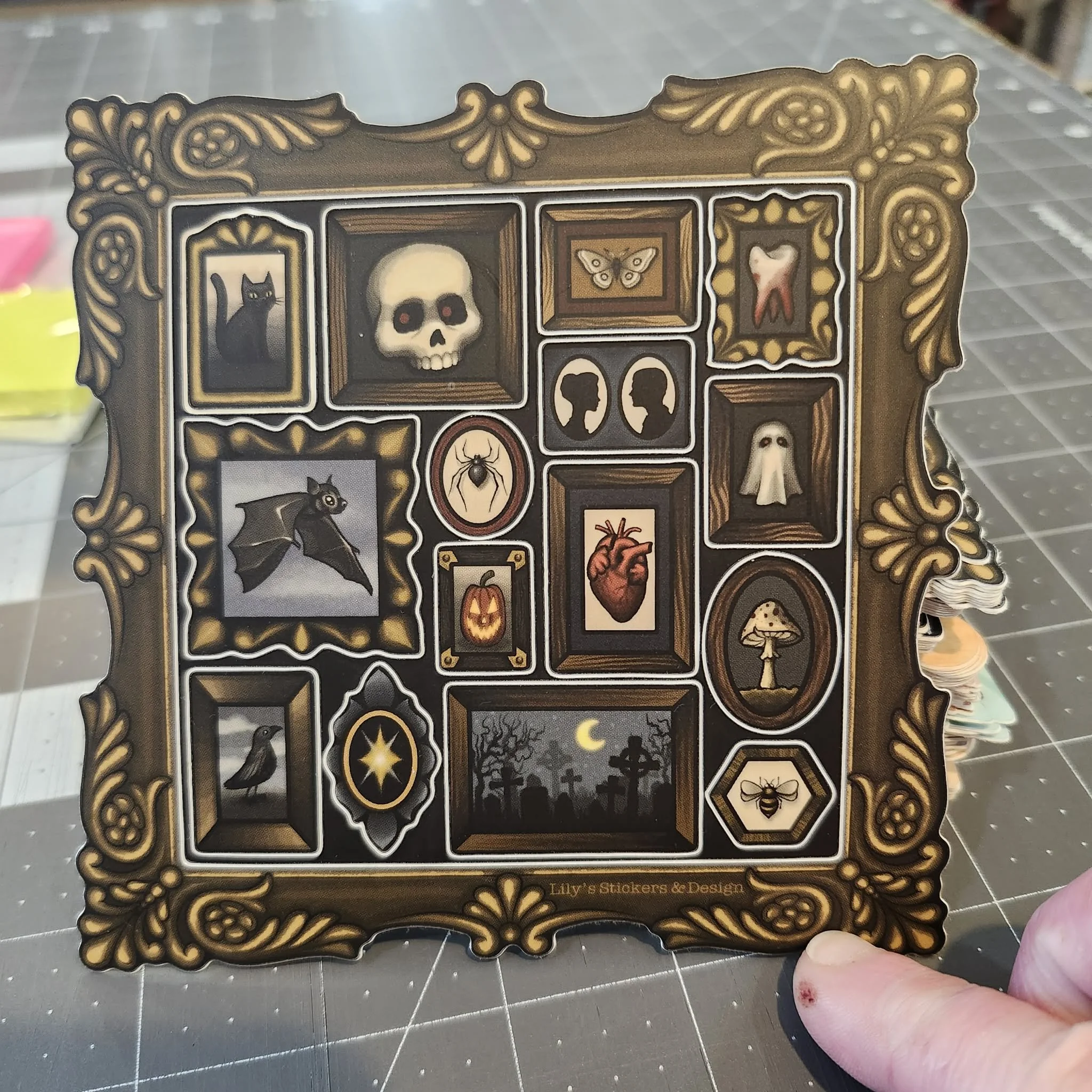 Halloween Themed Stickers, Tattooes Mannequin