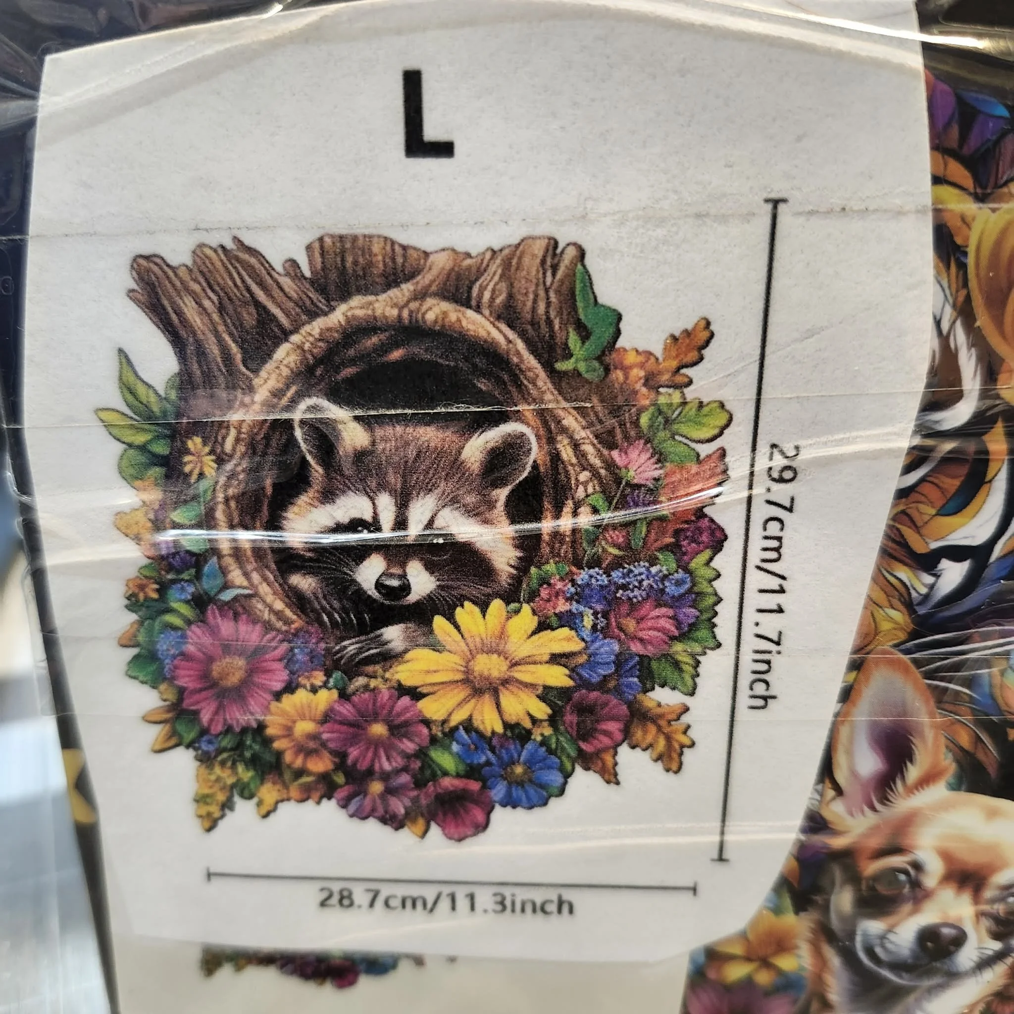 Wooden Raccoon Themed Puzzle