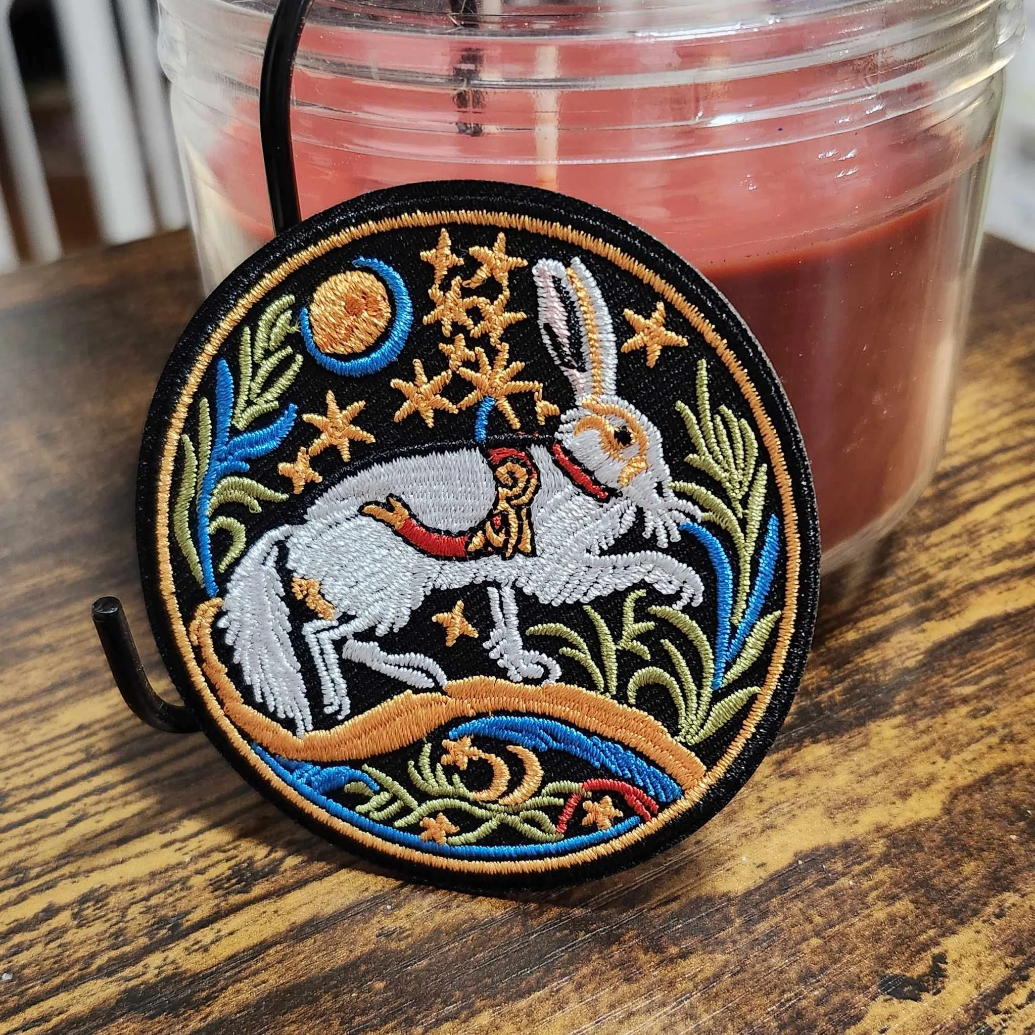 Medieval Hare, Iron On Patch, Eowyn