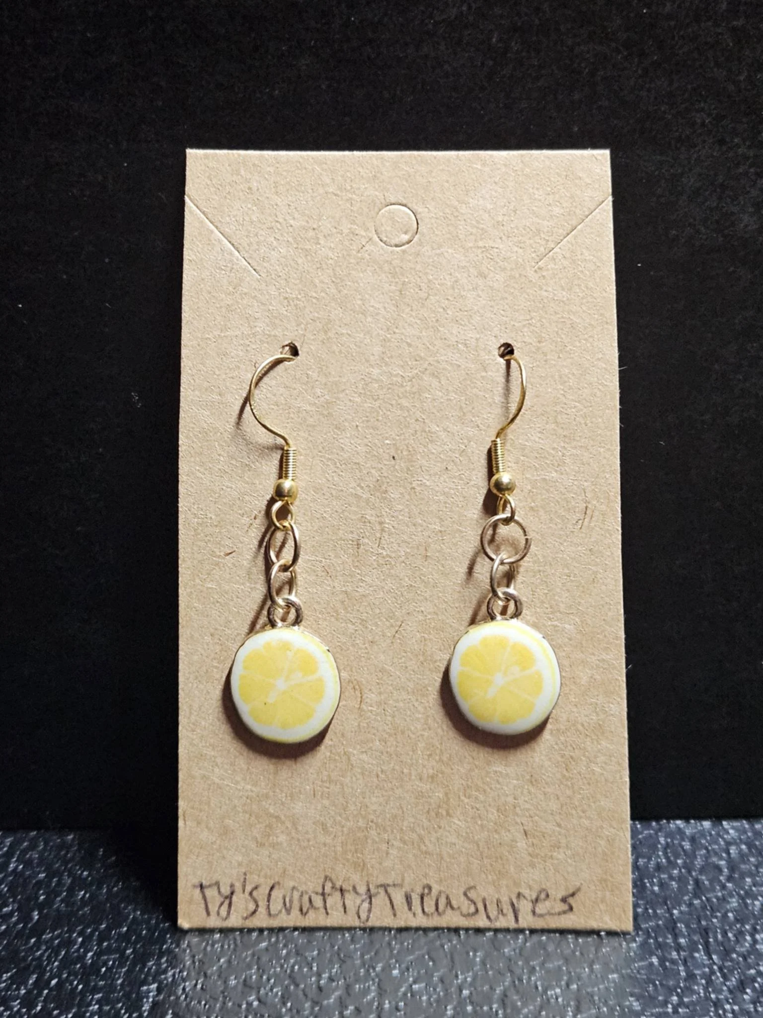 Lemon Drop Earrings by Ty's Crafty Treasures