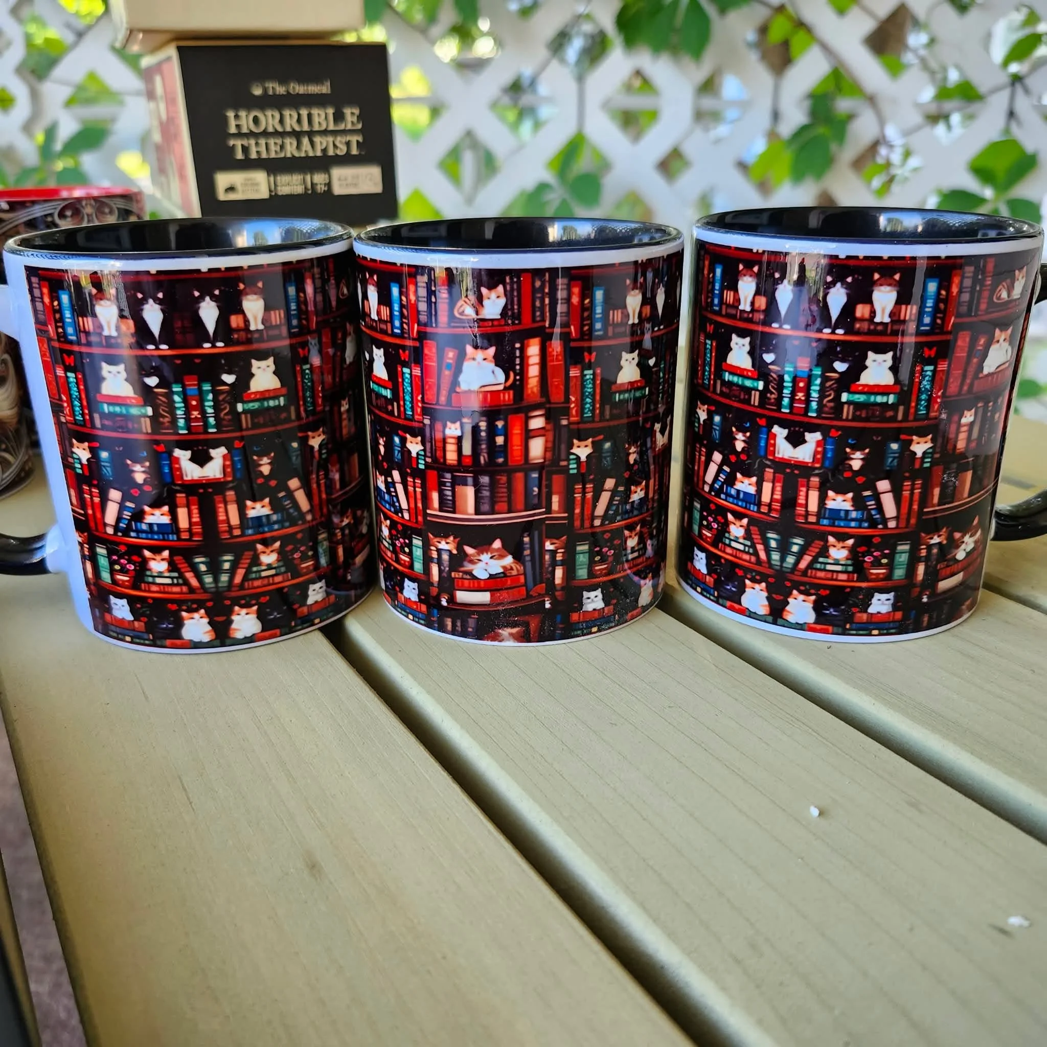 Library Cat, 11oz Ceramic Mug