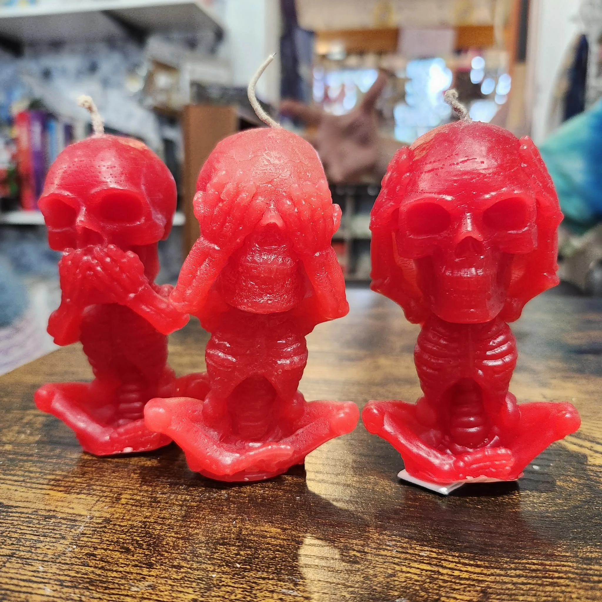 Set of 3, No Evil, Black Cherry Scented Candles by Smell Ya Later