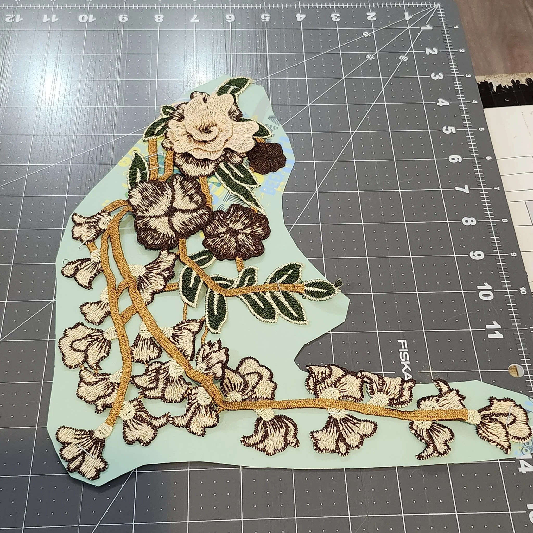 Embroidered Applique Flower Patch