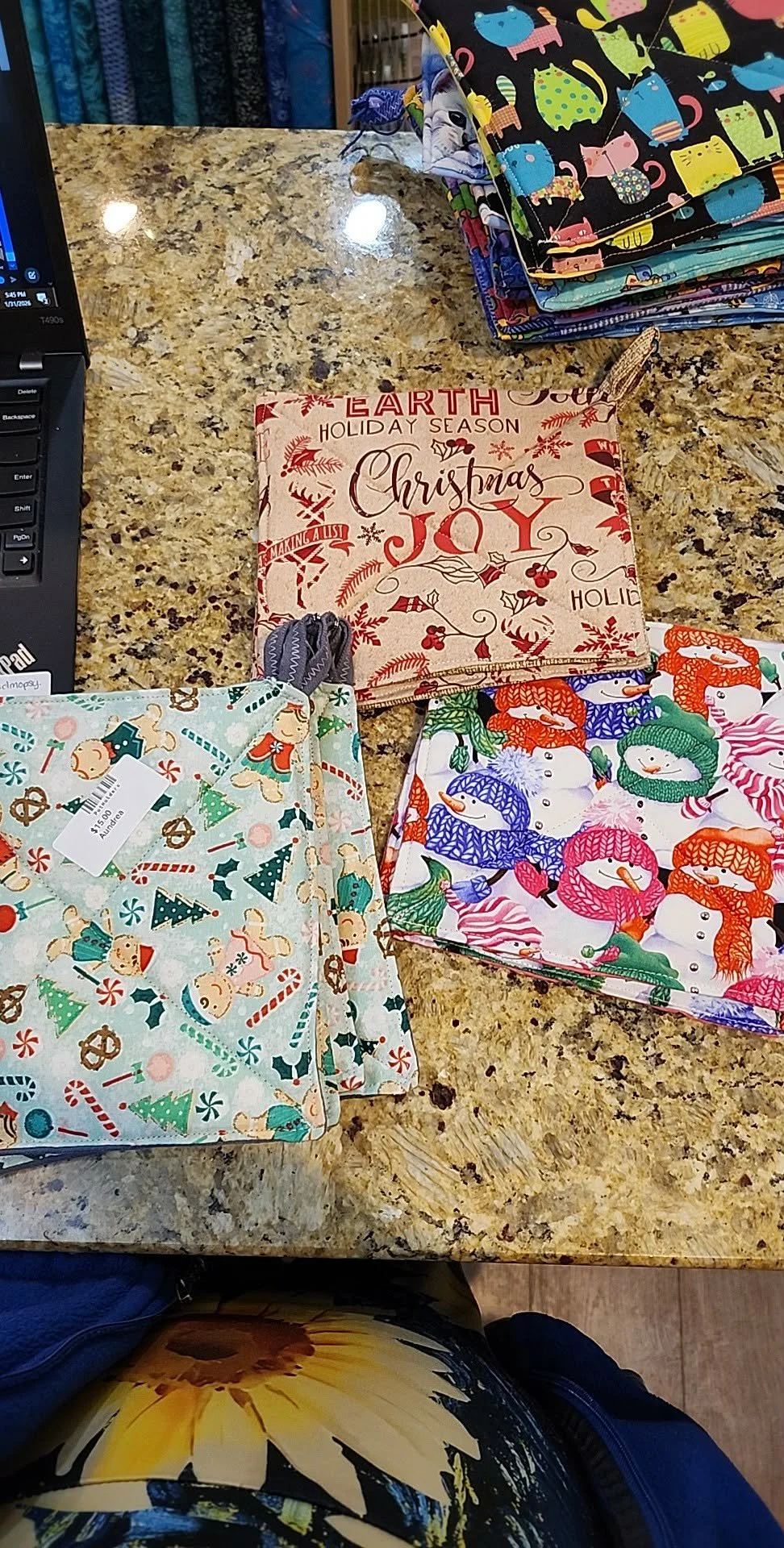 Christmas Pot Holders by Aundrea