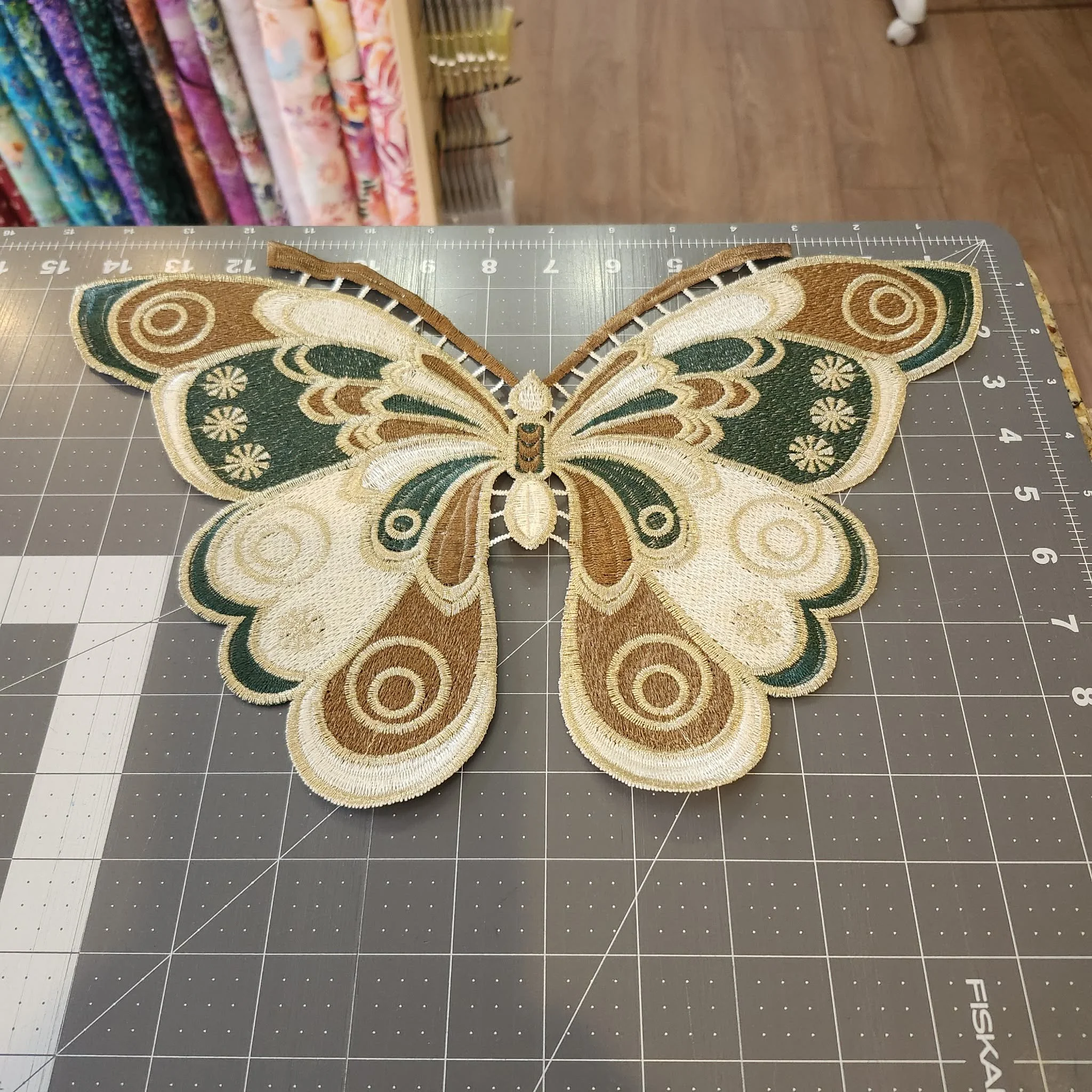 Embroidered Butterfly Patch