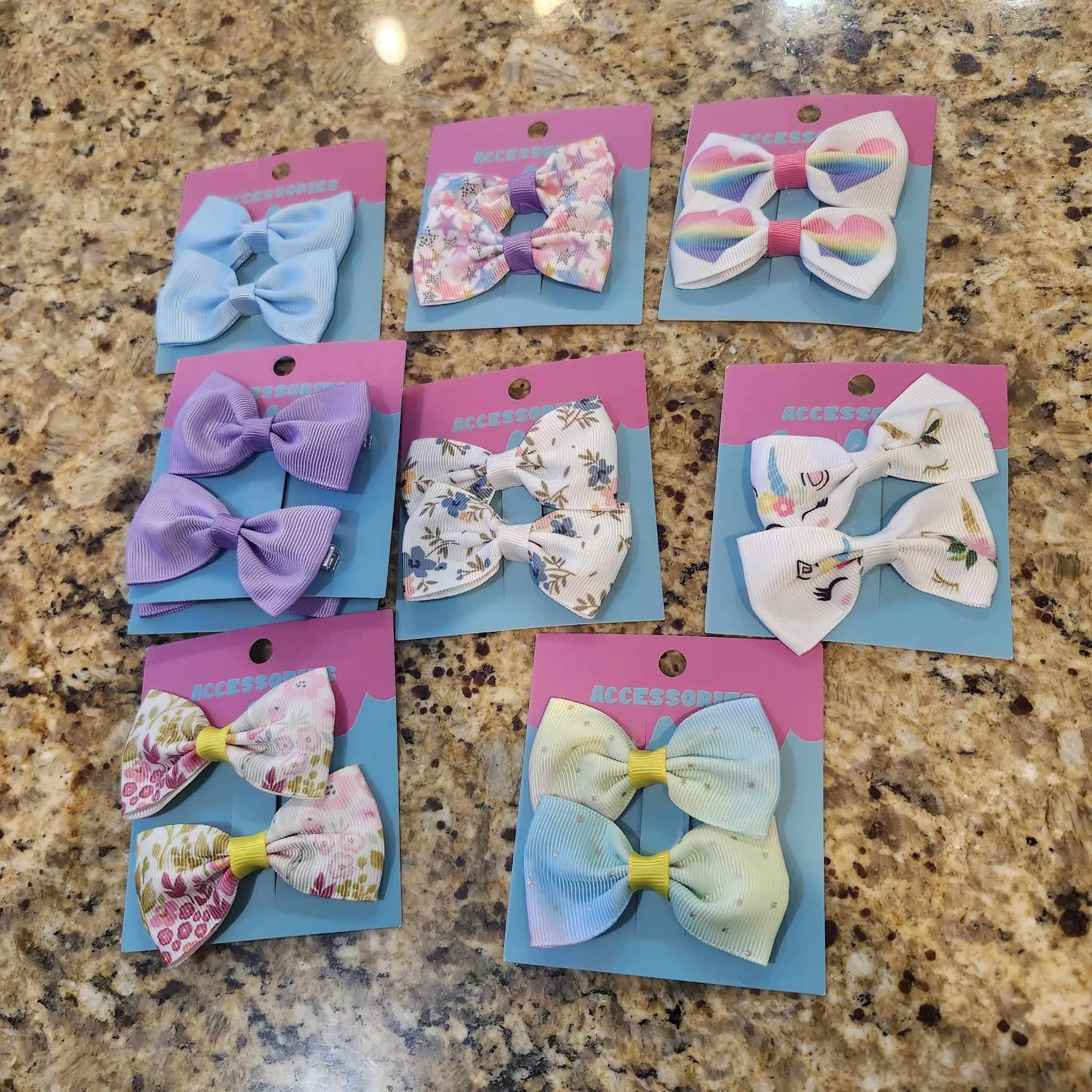 Hair Bow Barrettes by Gina